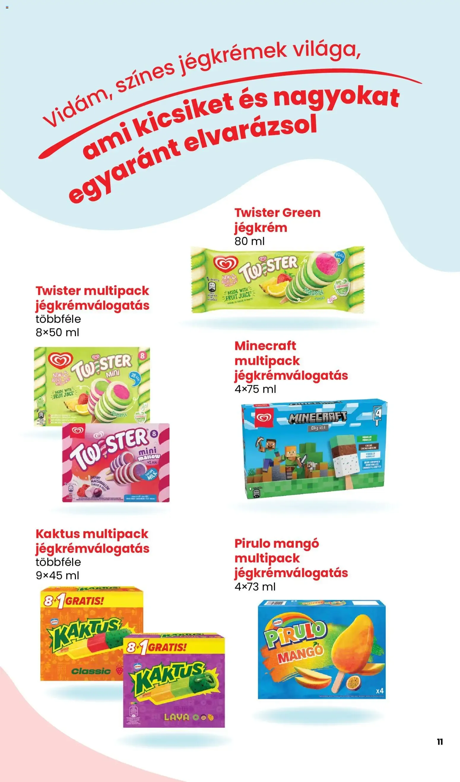 Katalógus Spar / Interspar Nyári jégkrém katalógus május 14.-tól augusztus 31.-ig 2026. - Oldal 11