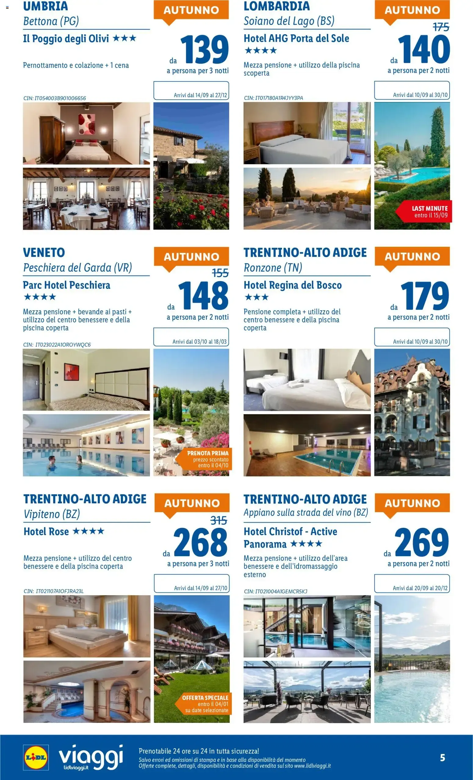 Lidl Viaggi: I Colori dell'Autunno da 7 settembre a 31 ottobre di 2026 - Pagina del volantino 5