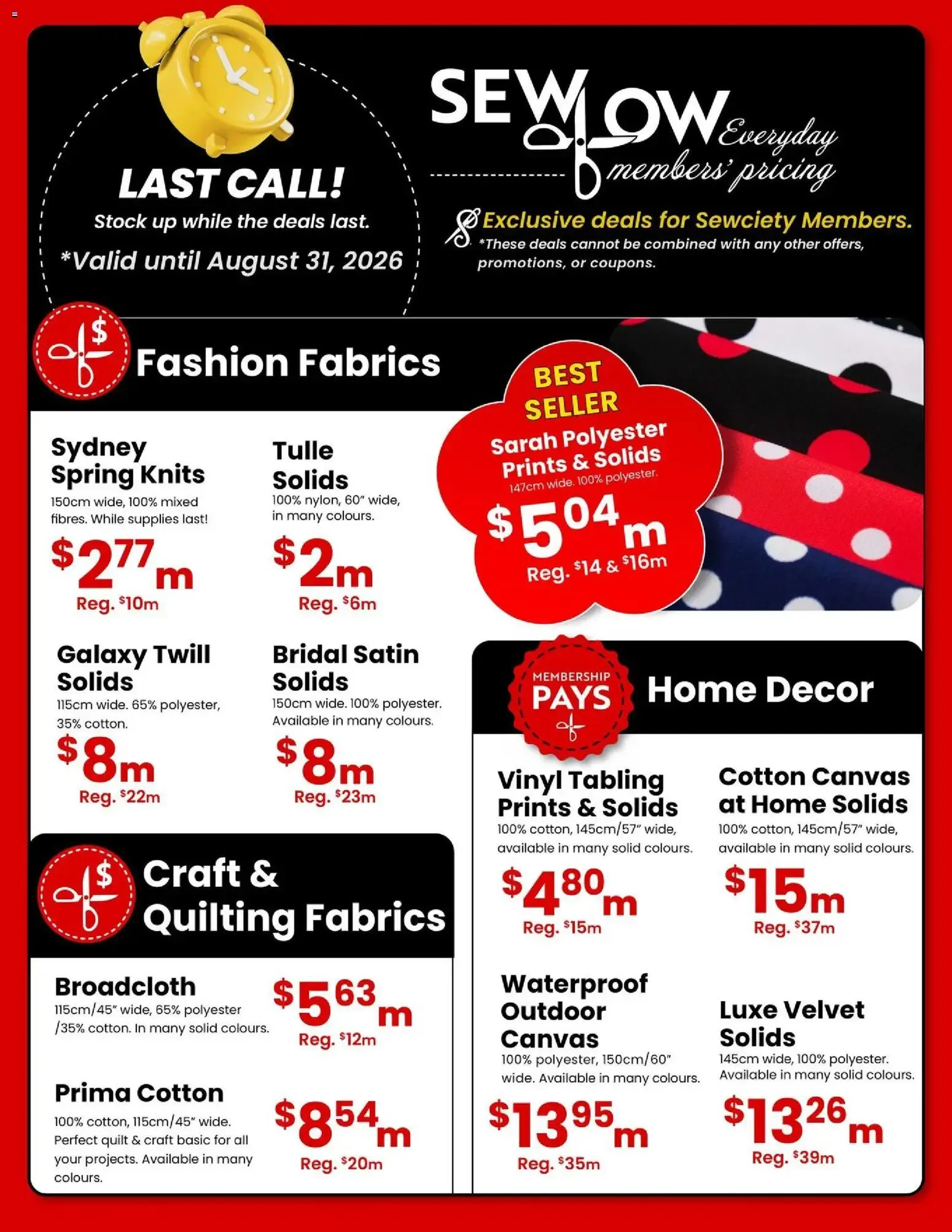 Weekly flyer - Hot Summer Clearance from Aug 1, 2026 > weekly specials & deals from August 1 to August 31 2026 - flyer page 6