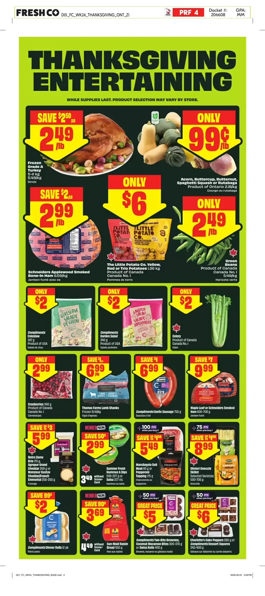 FreshCo Thanksgiving Deals from October 8 to October 14 2026 - flyer page 5