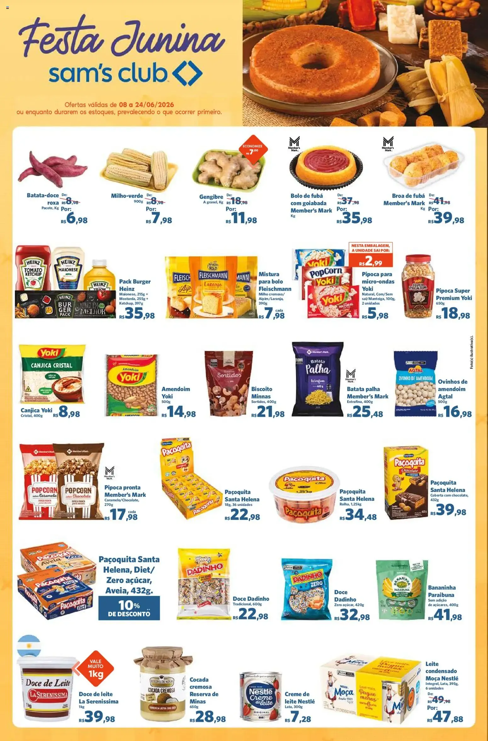 Encarte de Sam's Club ofertas Festa Junina de 08/06/2026 | Promoções Online 8 de junho até 24 de junho 2026 - Pagina 1