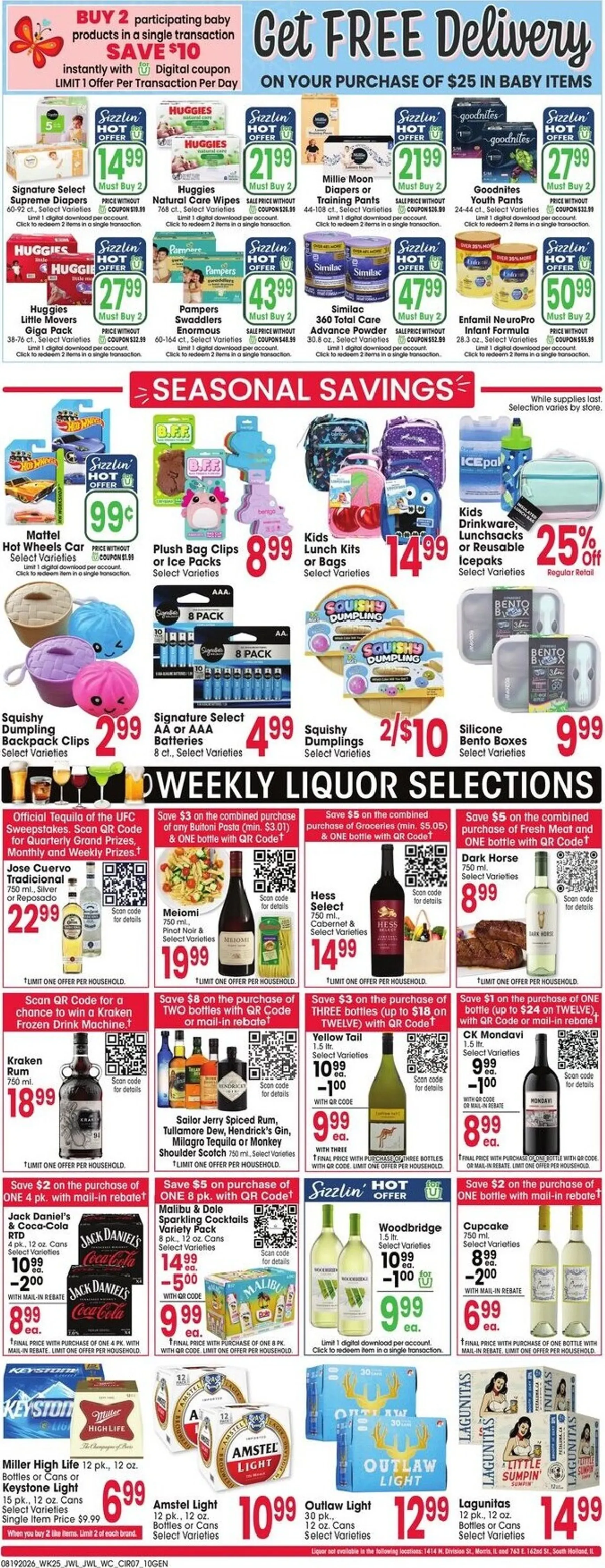 Weekly promotion Current Jewel-Osco leaflet valid from Wednesday 08/19/2026 to Tuesday 08/25/2026 spanning from August 19 to August 25 2026 - Page 7 for Catalogue 365