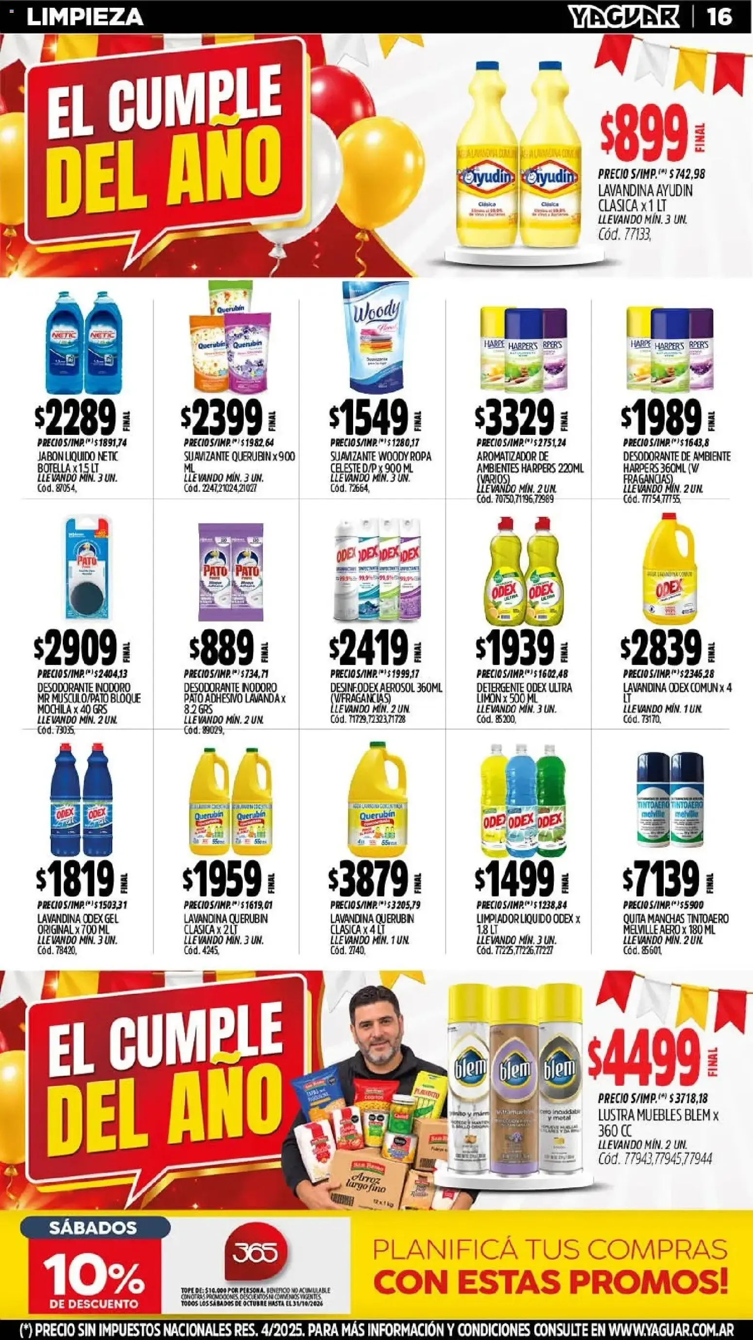 Ofertas de Yaguar - Oferta Semanal Mendoza del 26/10/2026 - 31/10/2026 26 de octubre al 31 de octubre 2026 - Página 16 del catálogo