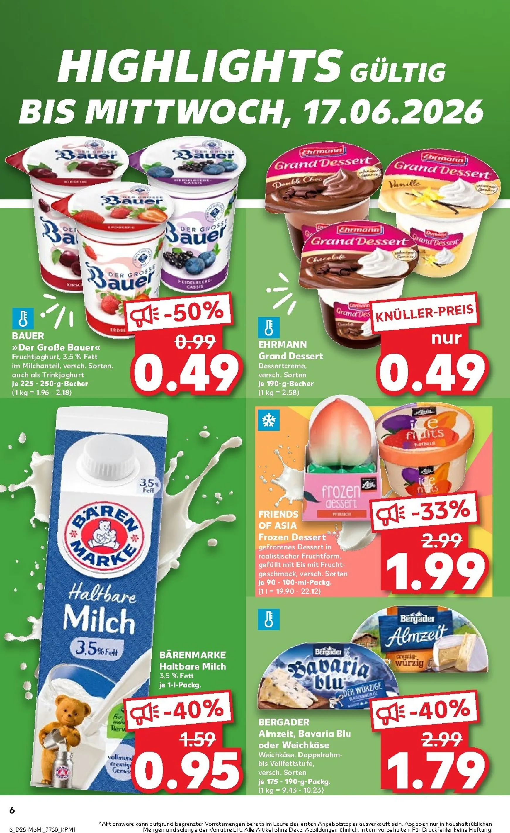Kaufland - Angebote ab Montag Prospekt nächste Woche – von Montag 15.06.2026 bis Mittwoch 17.06.2026 von 15. Juni bis 17. Juni 2026 - Prospekt seite 6