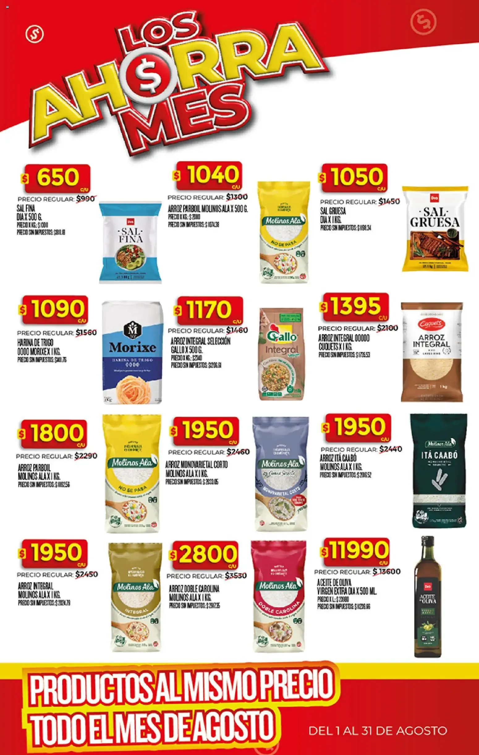 Ofertas de Los Ahorra Mes: Productos al mismo precio todo el mes de Agosto 3 de agosto al 31 de agosto 2026 - Página 3 del catálogo