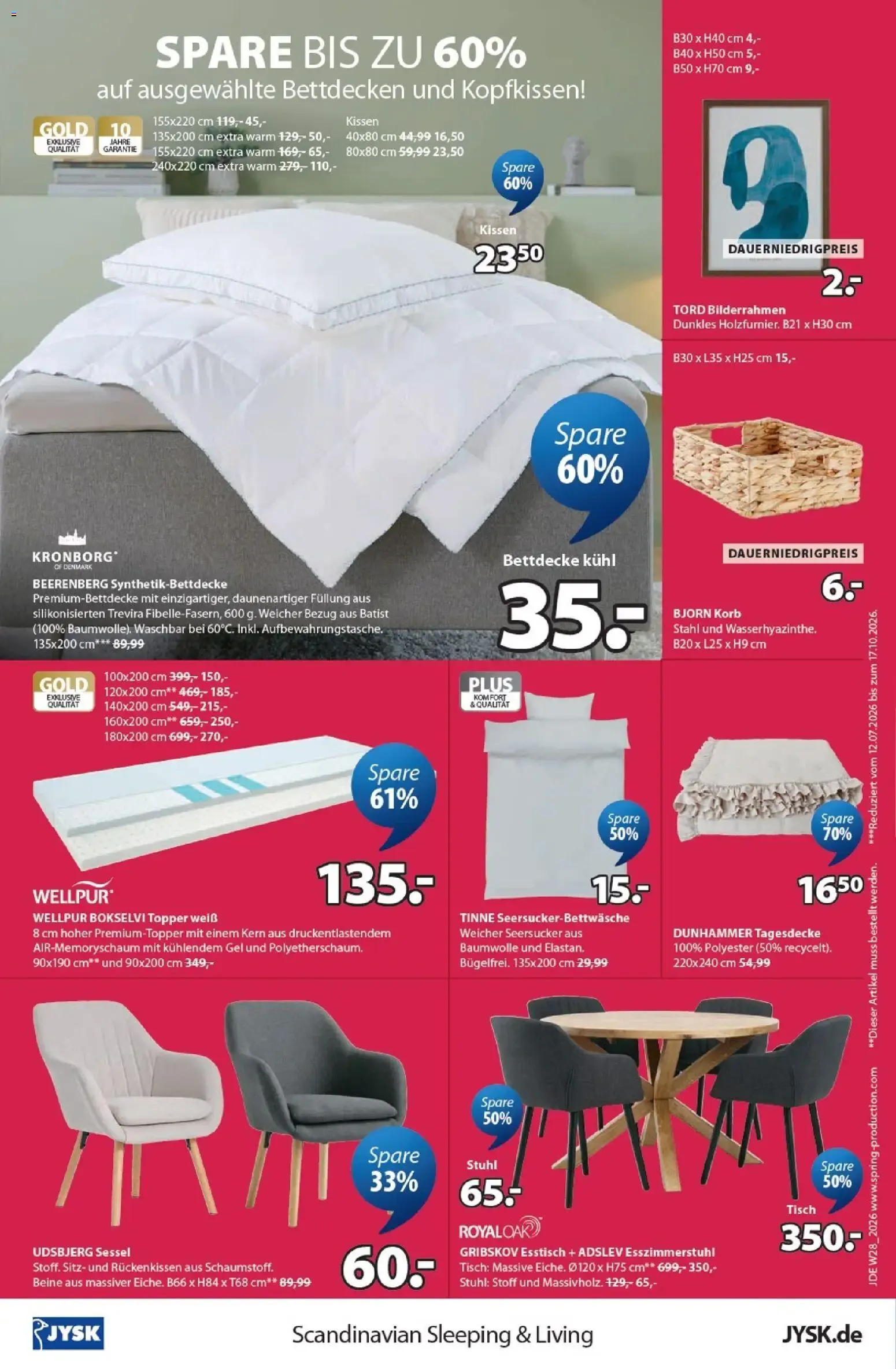 JYSK Sale: Spare bis zu 70% von 12. Juli bis 15. August 2026 - Prospekt seite 8