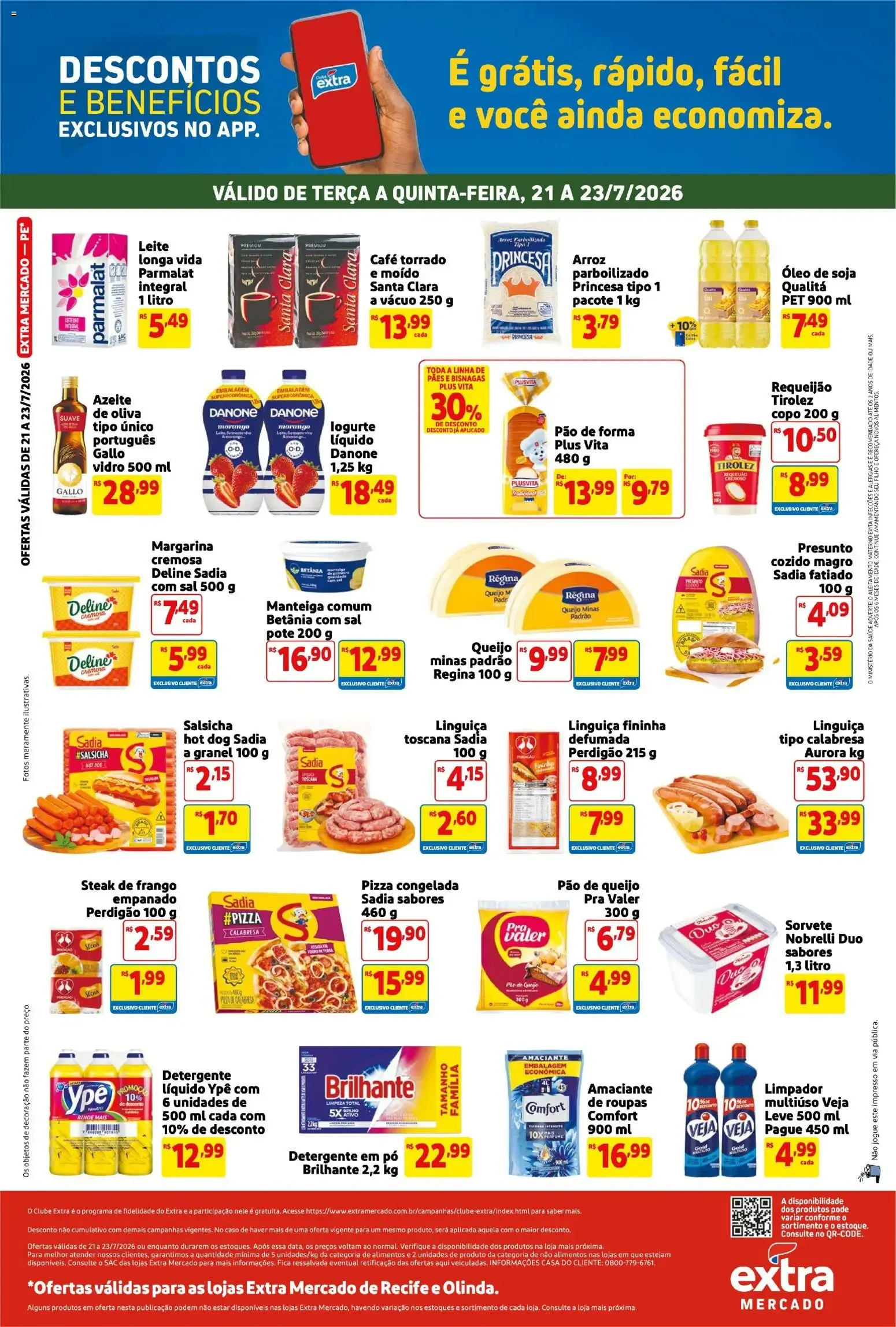 Encarte de Um Extra pra você comemorar o Dia dos Pais - Ofertas Extra Mercado 21 de julho até 23 de julho 2026 - Pagina 2