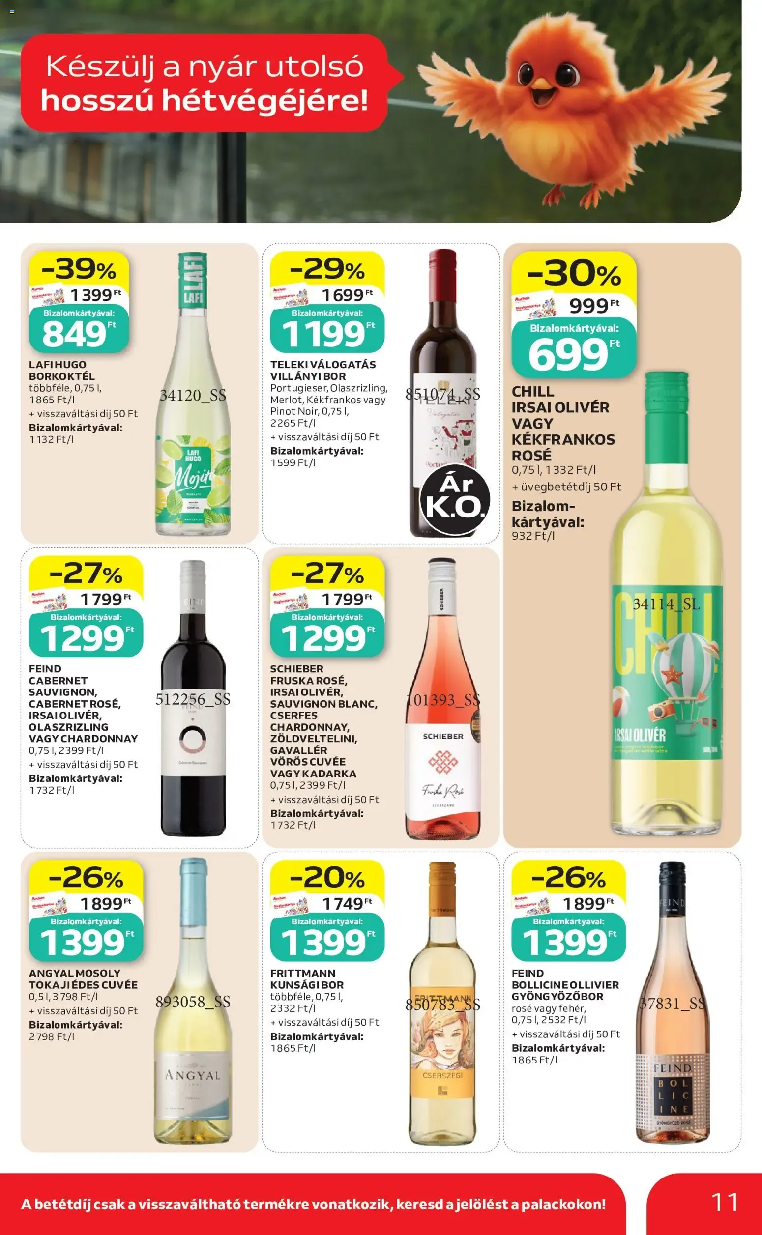 Katalógus Auchan Grill ajánlatok - 2026.08.13. -tól/töl > akció, lapozható szórólap 🛍️ augusztus 13.-tól augusztus 26.-ig 2026. - Oldal 11