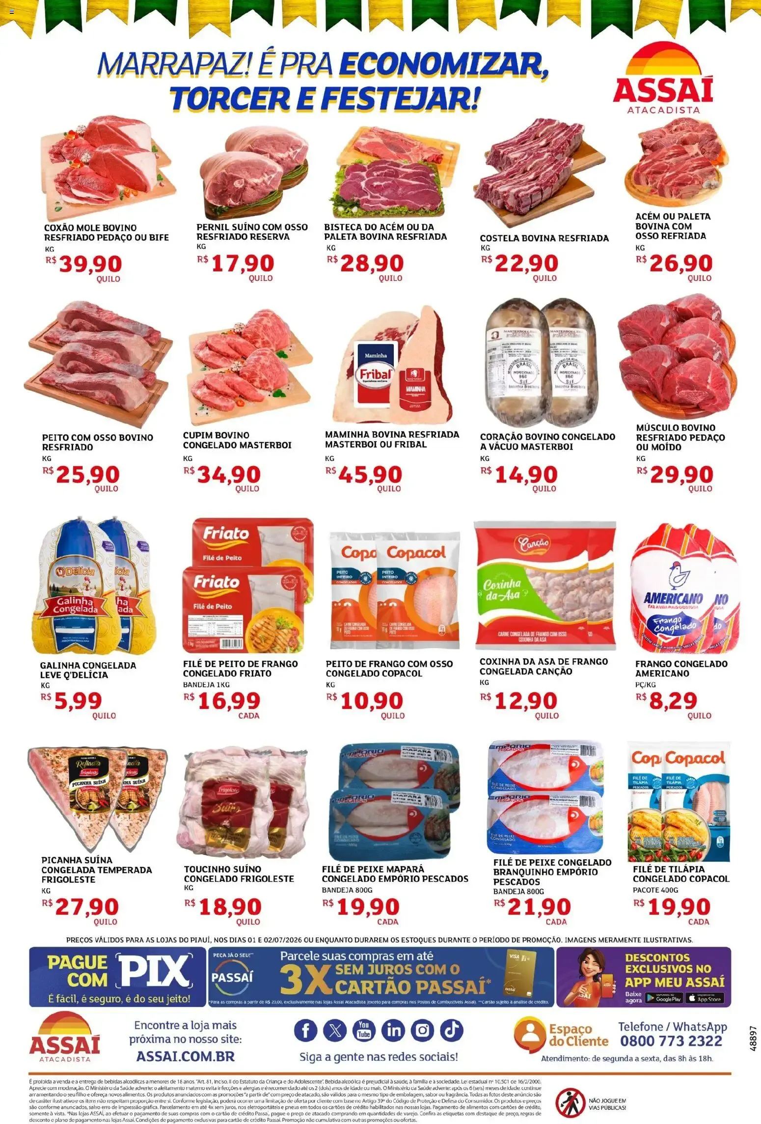 Encarte de Assaí Atacadista ofertas - PI de 01/07/2026 | Promoções Online 1 de julho até 2 de julho 2026 - Pagina 2