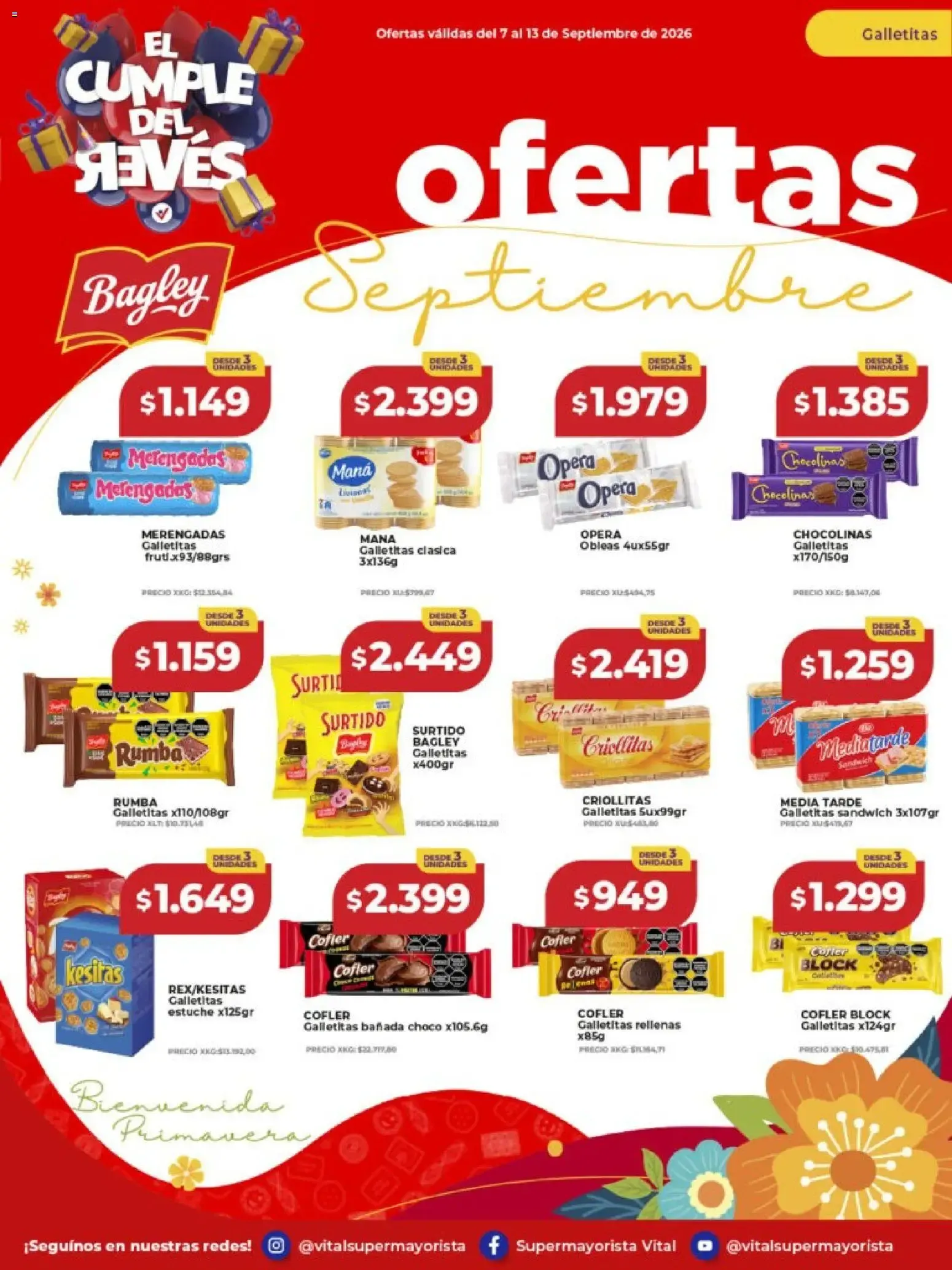 Ofertas de Vital Super Mayorista - El Cumple del Revés 7 de septiembre al 13 de septiembre 2026 - Página 24 del catálogo