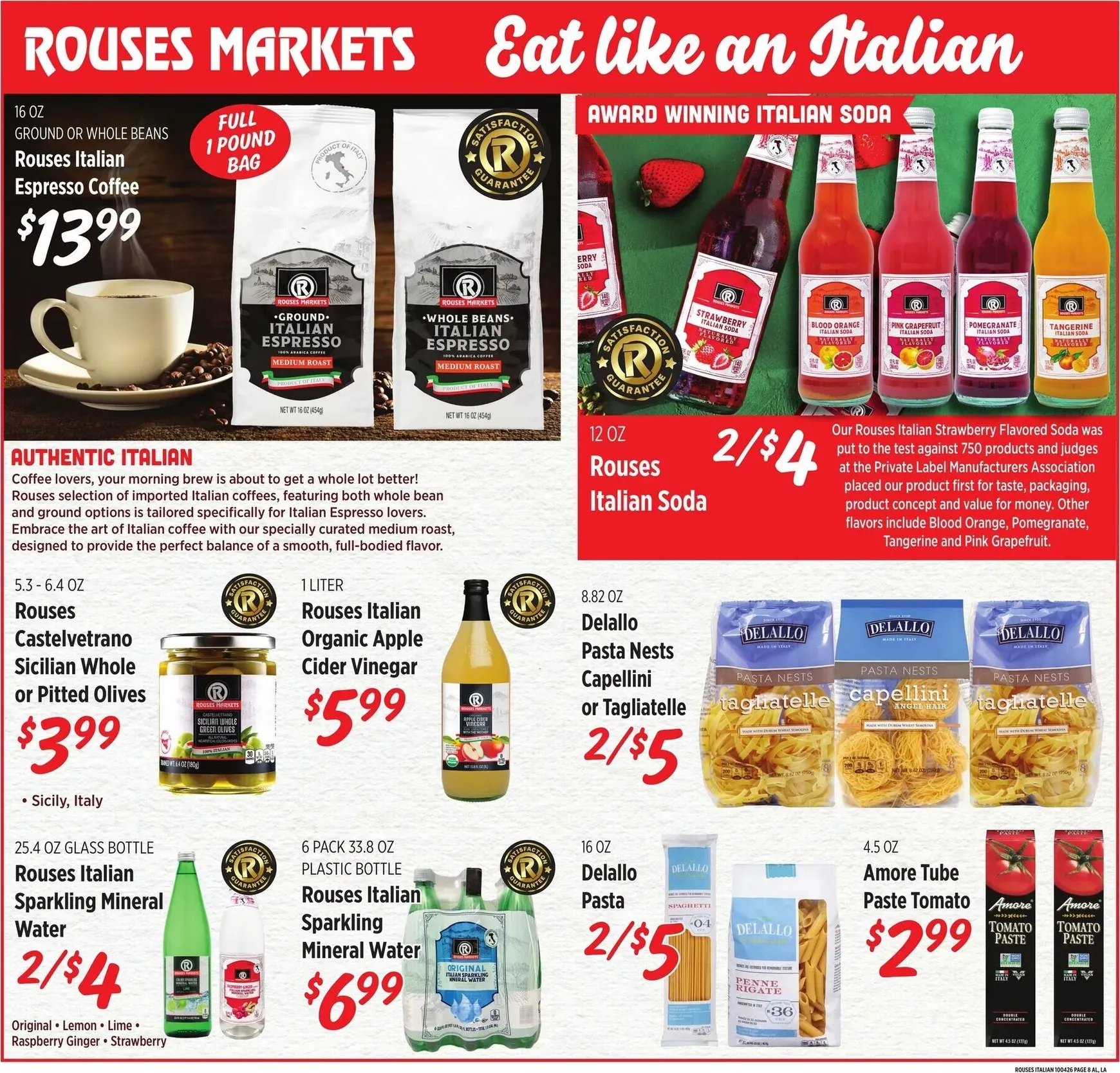 Weekly ad Current Rouses Markets - Italian leaflet valid from Wednesday 09/30/2026 to Wednesday 11/04/2026 from September 30 to November 4 2026 - Page 8
