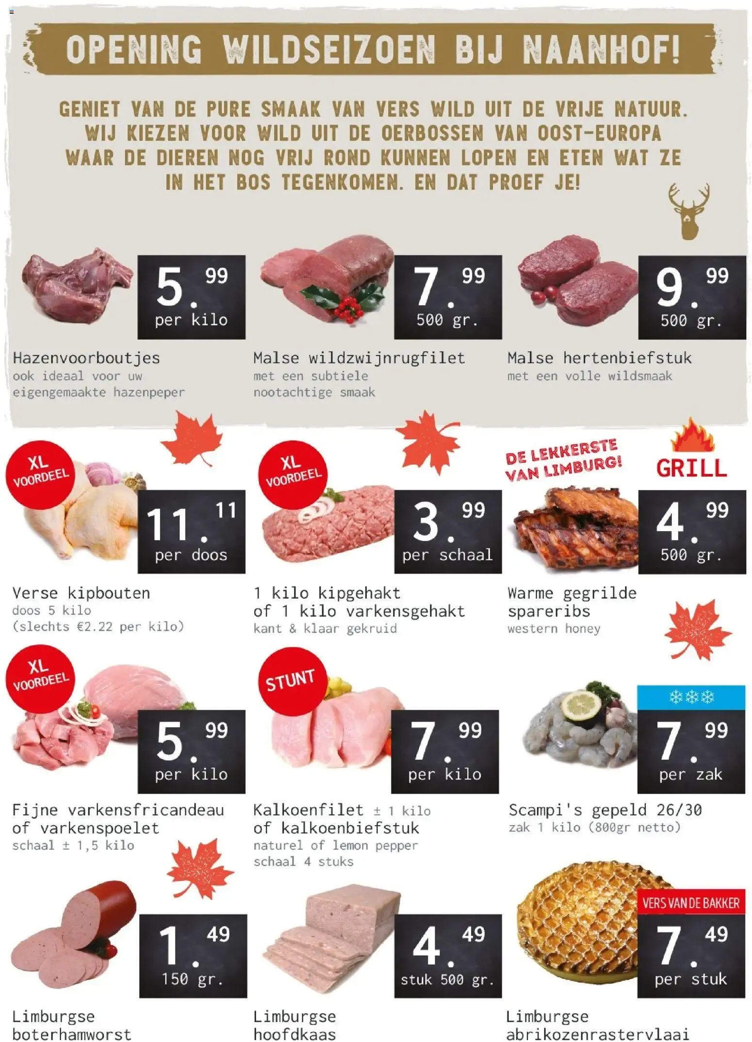 Opening Wildseizoen bij Naanhof! van 12 oktober tot 17 oktober 2026 - Folder pagina 1