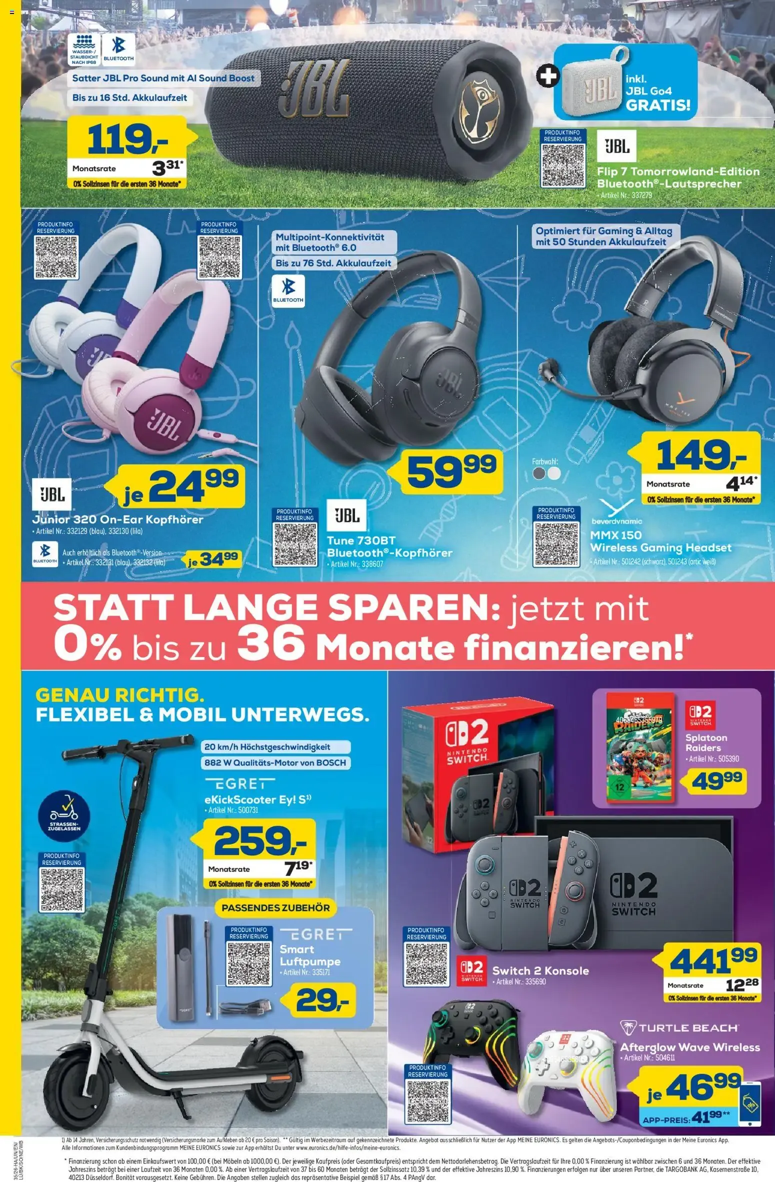 Euronics Berlet: Genau Richtig. Ferien-Endspurt Geniessen. von 20. August bis 26. August 2026 - Prospekt seite 6