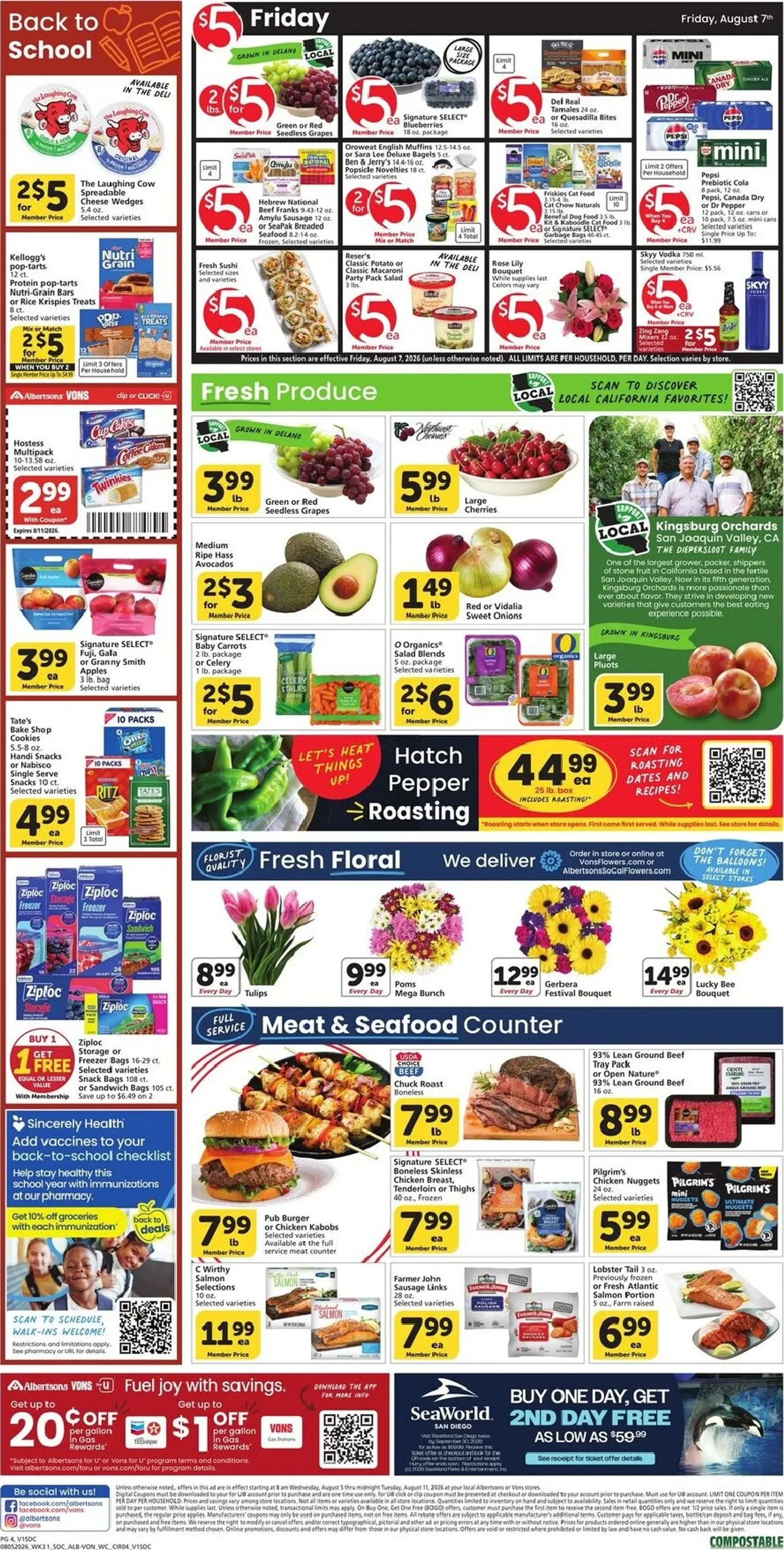 Weekly ad Current Vons leaflet valid from Wednesday 08/05/2026 to Tuesday 08/11/2026 from August 5 to August 11 2026 - Page 3