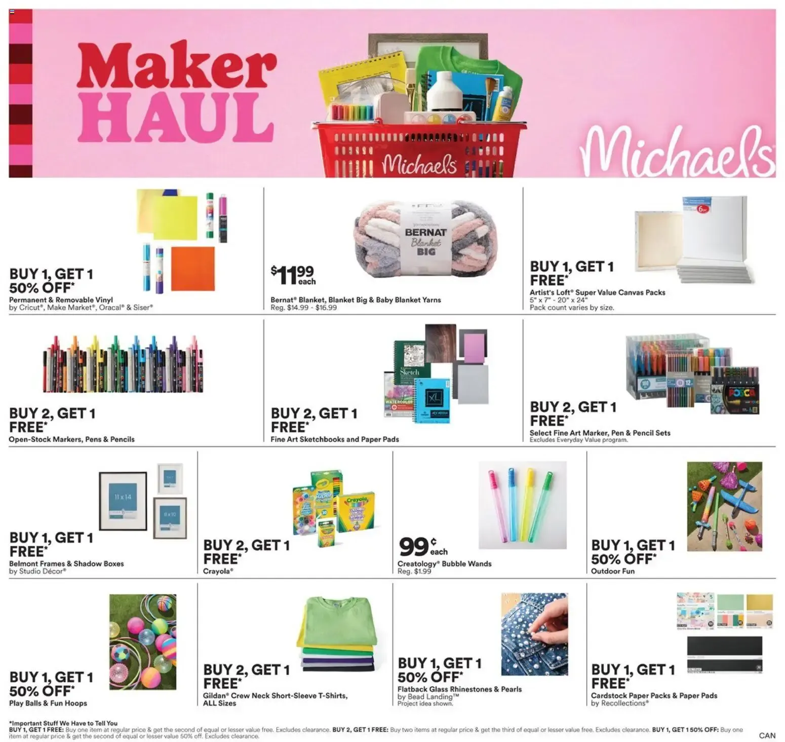 Michaels Maker HAUL from July 31 to August 6 2026 - flyer page 1