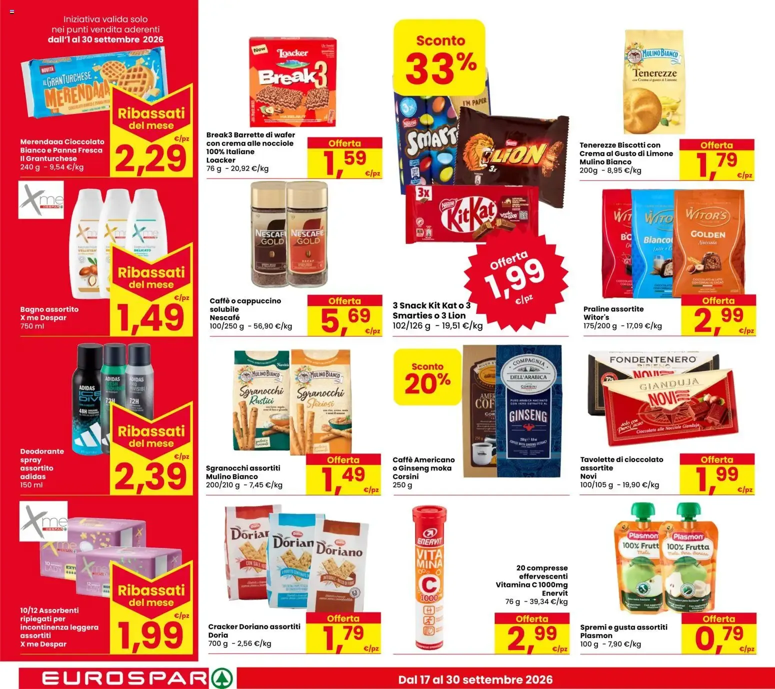 Nuovo Eurospar volantino dal 17/09/2026 > offerte anteprima 🛍️ da 17 settembre a 30 settembre di 2026 - Pagina del volantino 20