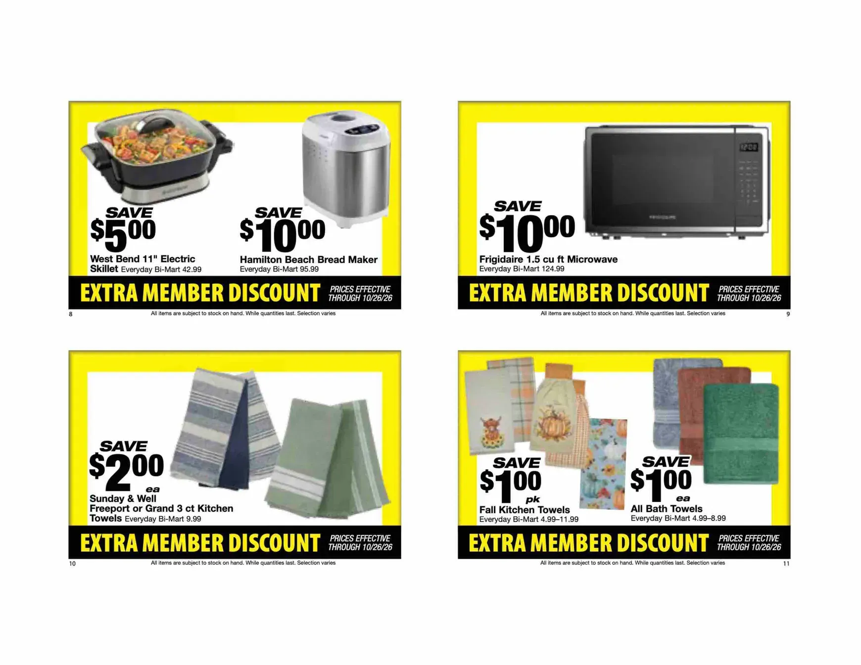 Weekly ad Current Bi-Mart - Extra member discount leaflet valid from Tuesday 10/13/2026 to Monday 10/26/2026 from October 13 to October 26 2026 - Page 4