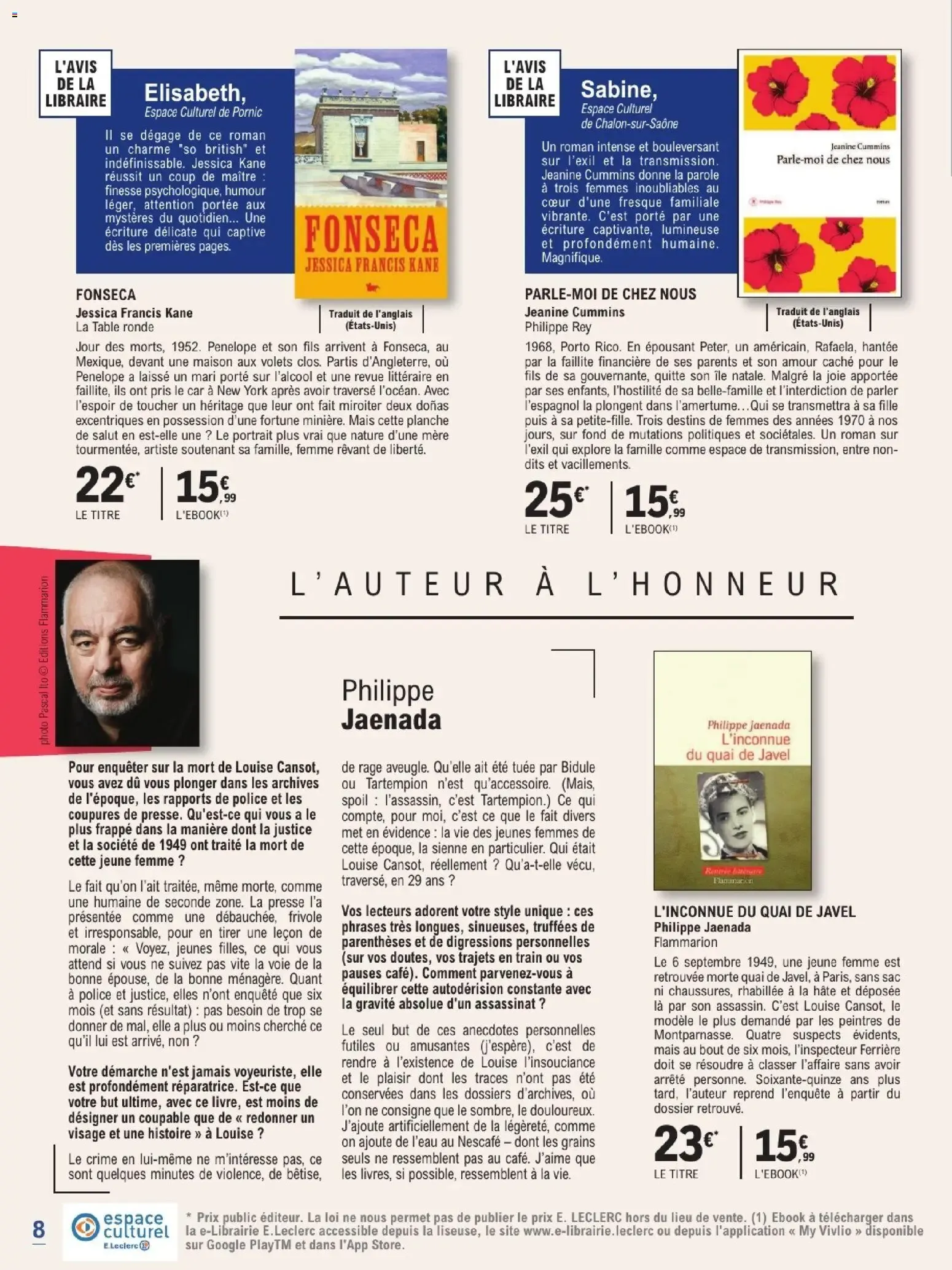 Espace Culturel E.Leclerc - Rentrée Littéraire 2026 du 1 septembre au 24 octobre 2026 - Catalogue page 8