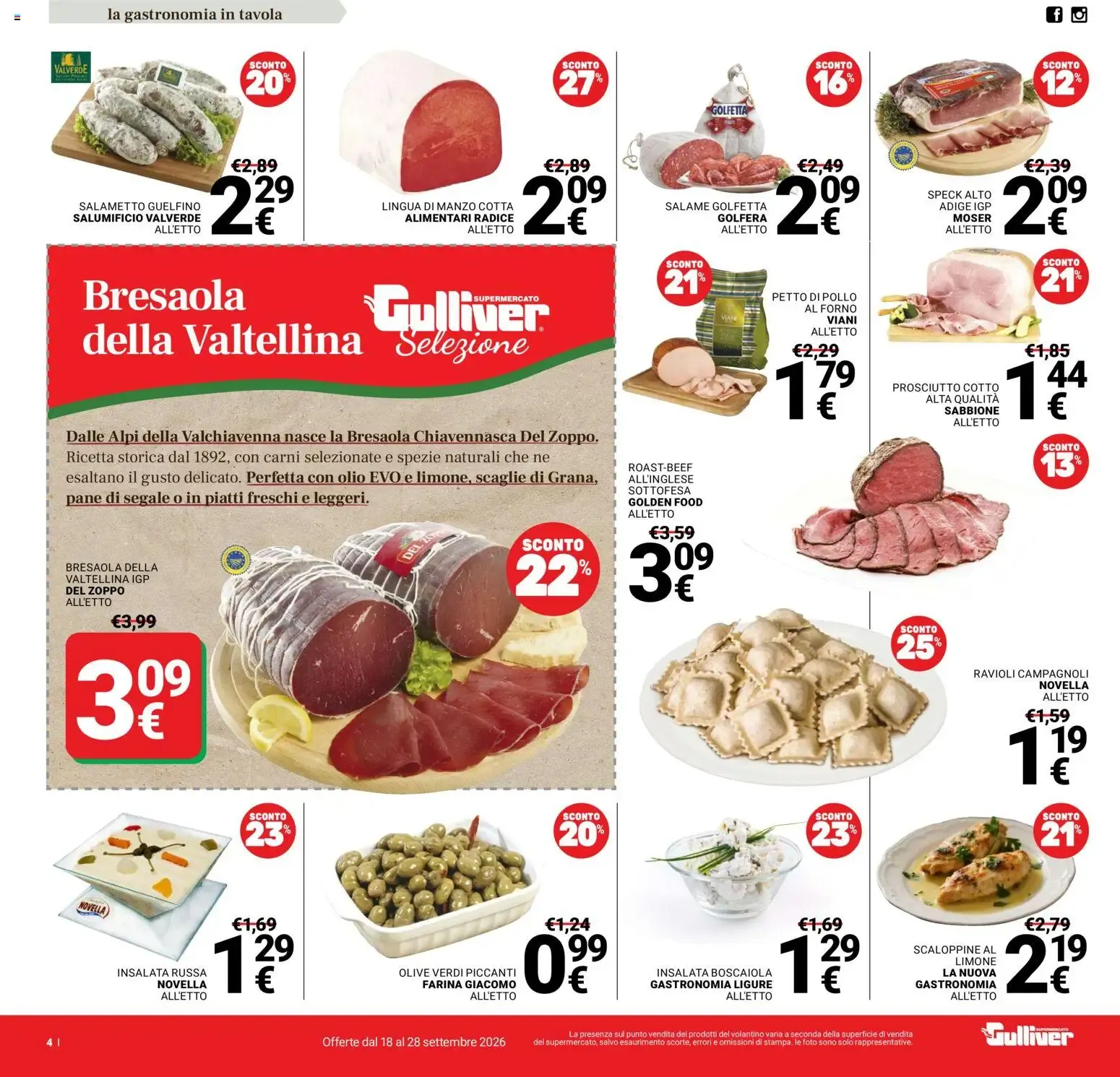 Nuovo Gulliver volantino dal 18/09/2026 > offerte anteprima 🛍️ da 18 settembre a 28 settembre di 2026 - Pagina del volantino 4