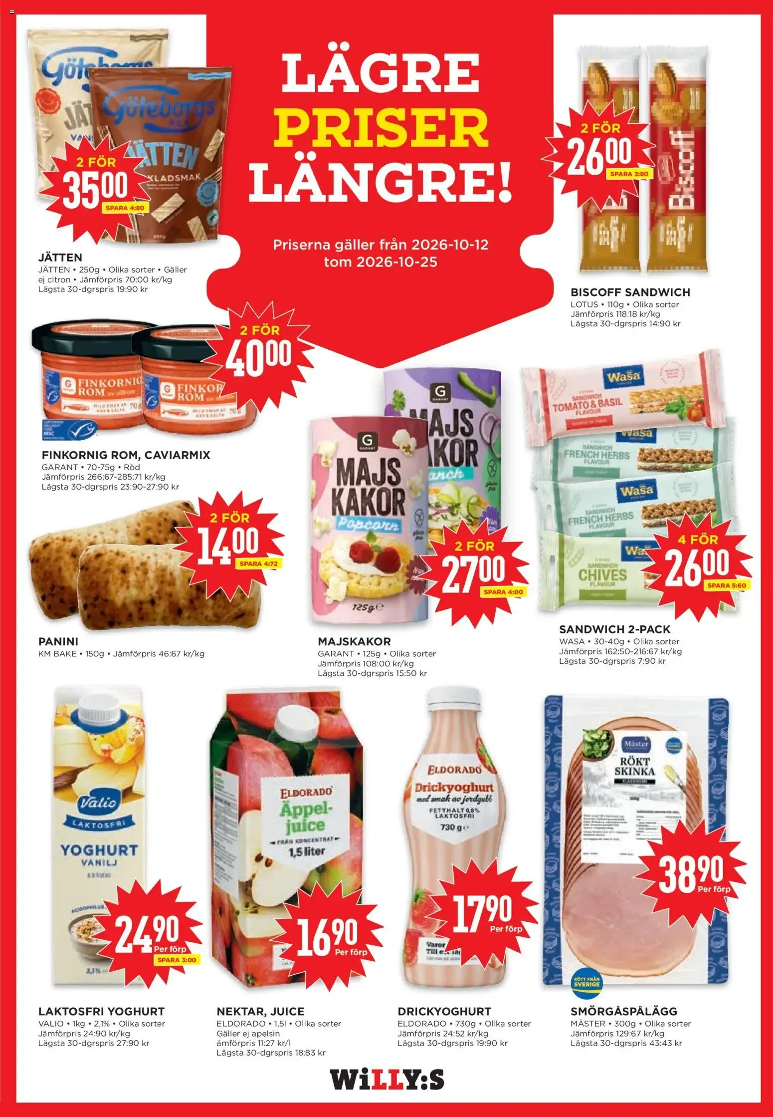Willys erbjudanden från 19/10/2026 - 25/10/2026 > Reklamblad nuvarande rabatter från 19 oktober till 25 oktober 2026 - Reklamblad sidor 15