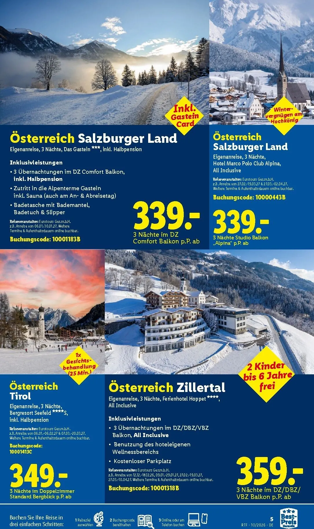Lidl - Reise-Highlights Prospekt – von Mittwoch 14.10.2026 bis Sonntag 15.11.2026 von 14. Oktober bis 15. November 2026 - Prospekt seite 5
