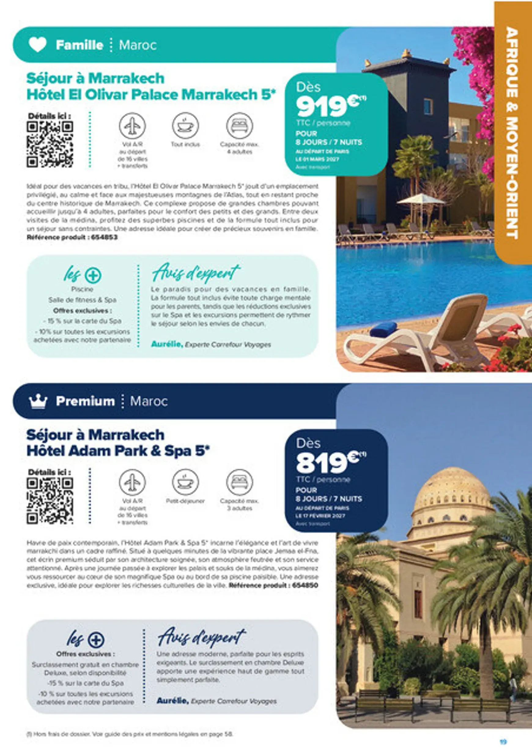 Carrefour Voyages - Créations Voyages (Automne-Hiver 2026-2027) du 1 septembre au 31 mars 2027 - Catalogue page 19