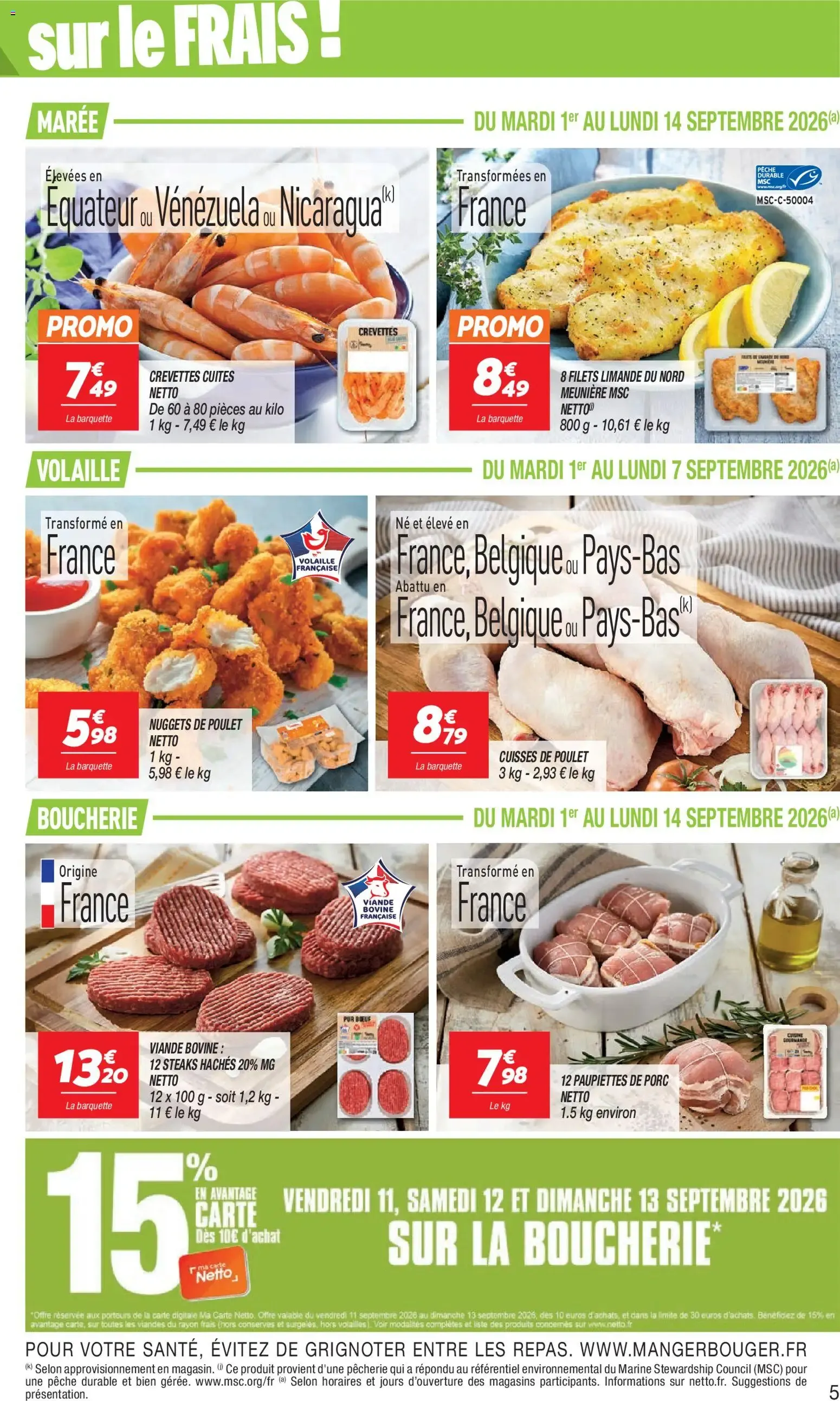 Netto catalogue à partir du 01/09/2026 - promo en ligne du 1 septembre au 14 septembre 2026 - Catalogue page 5