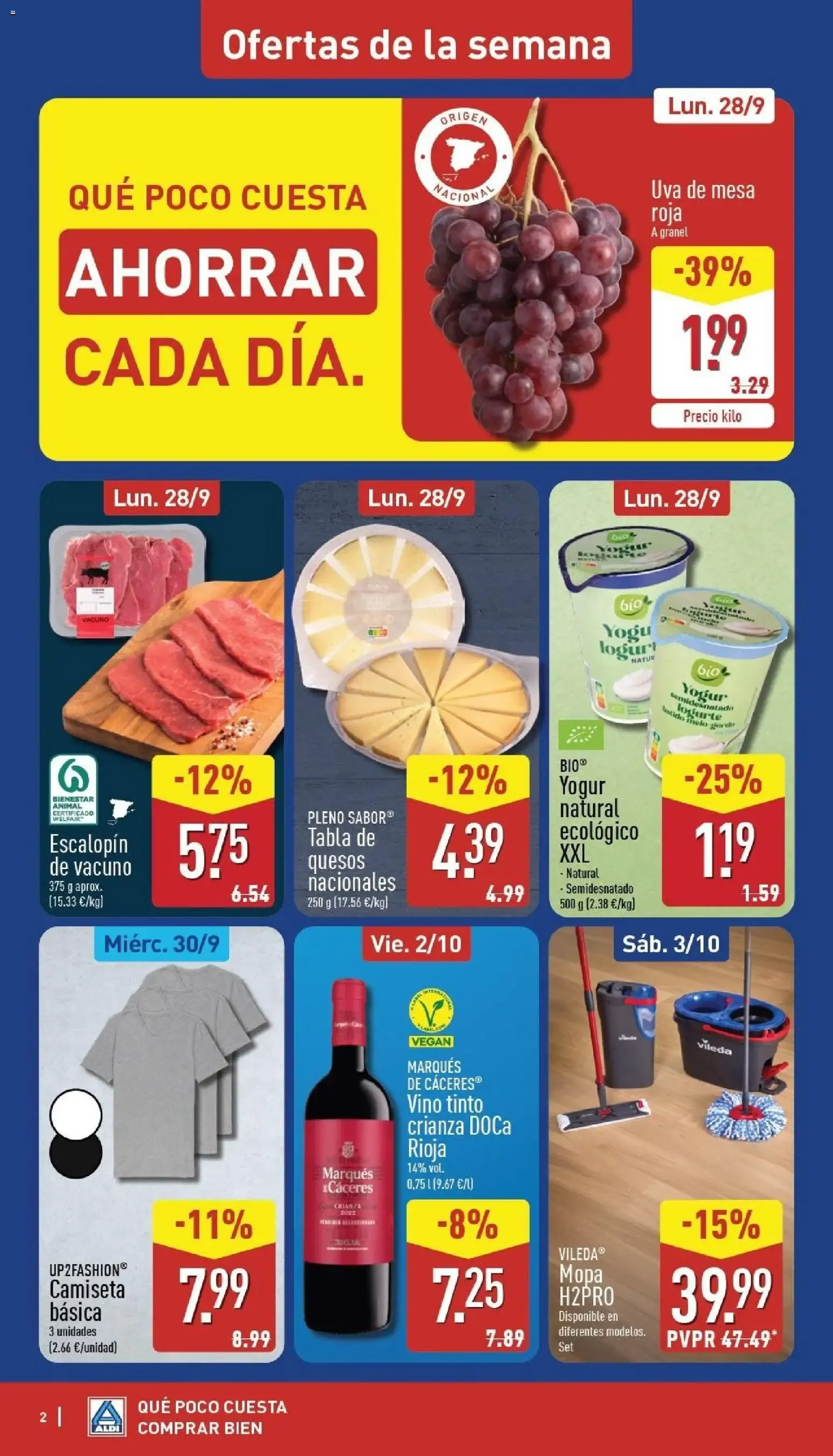 Catálogo de Aldi folleto Península del 28/09/2026 | Catálogo 28 de septiembre al 4 de octubre 2026 - Página 2