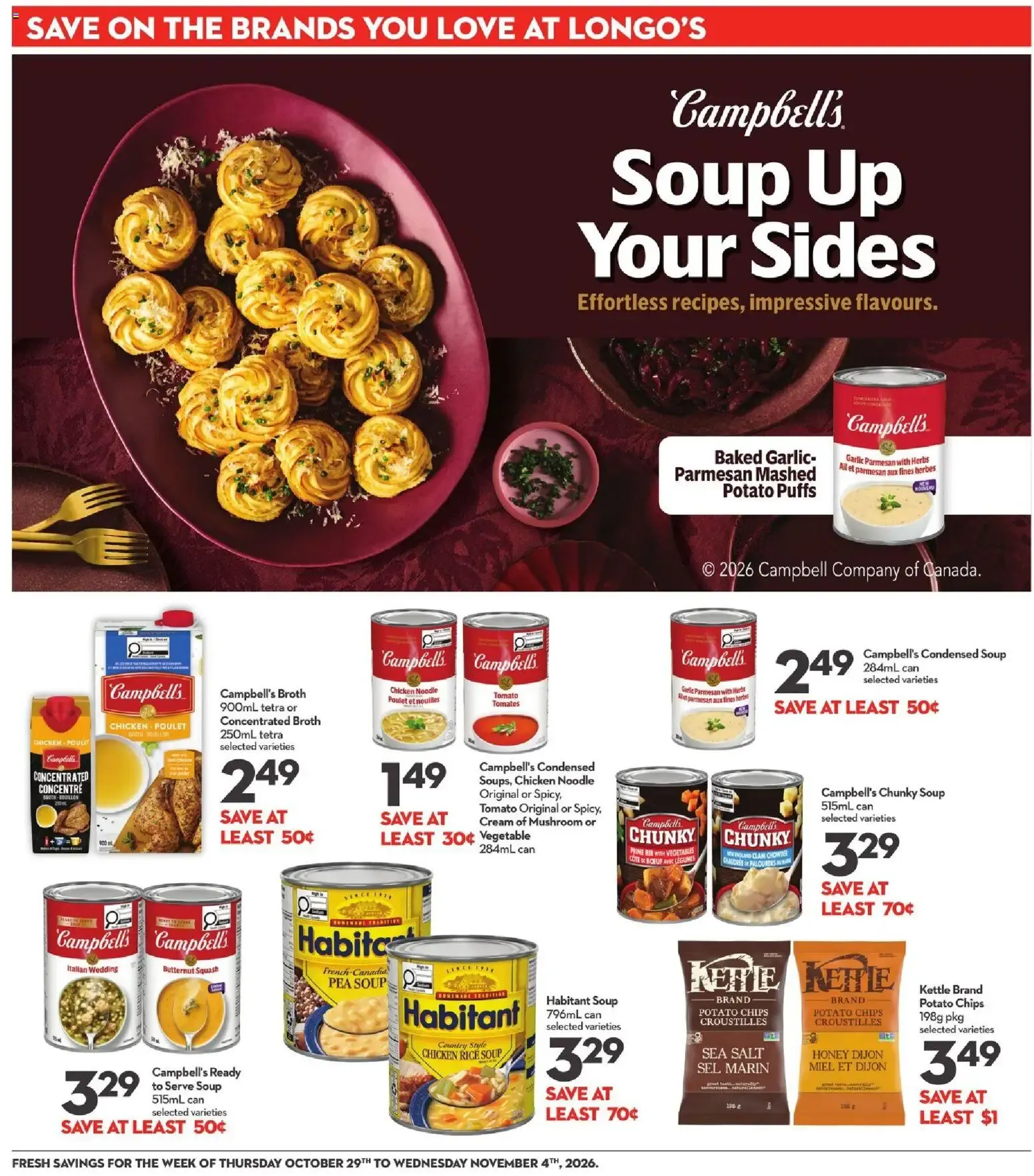 Longo's weekly flyer / circulaire from Oct 29, 2026 > weekly specials & deals from October 29 to November 4 2026 - flyer page 18