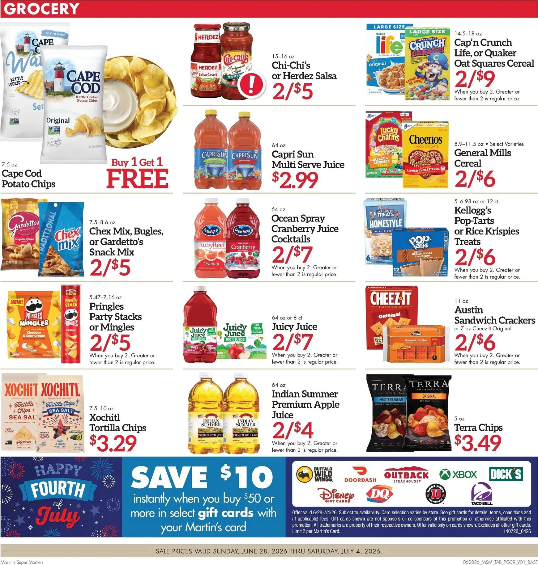 Weekly ad Martin's Super Markets - Spark Your Celebration for the Fourth of July! from June 28 to July 4 2026 - Page 9