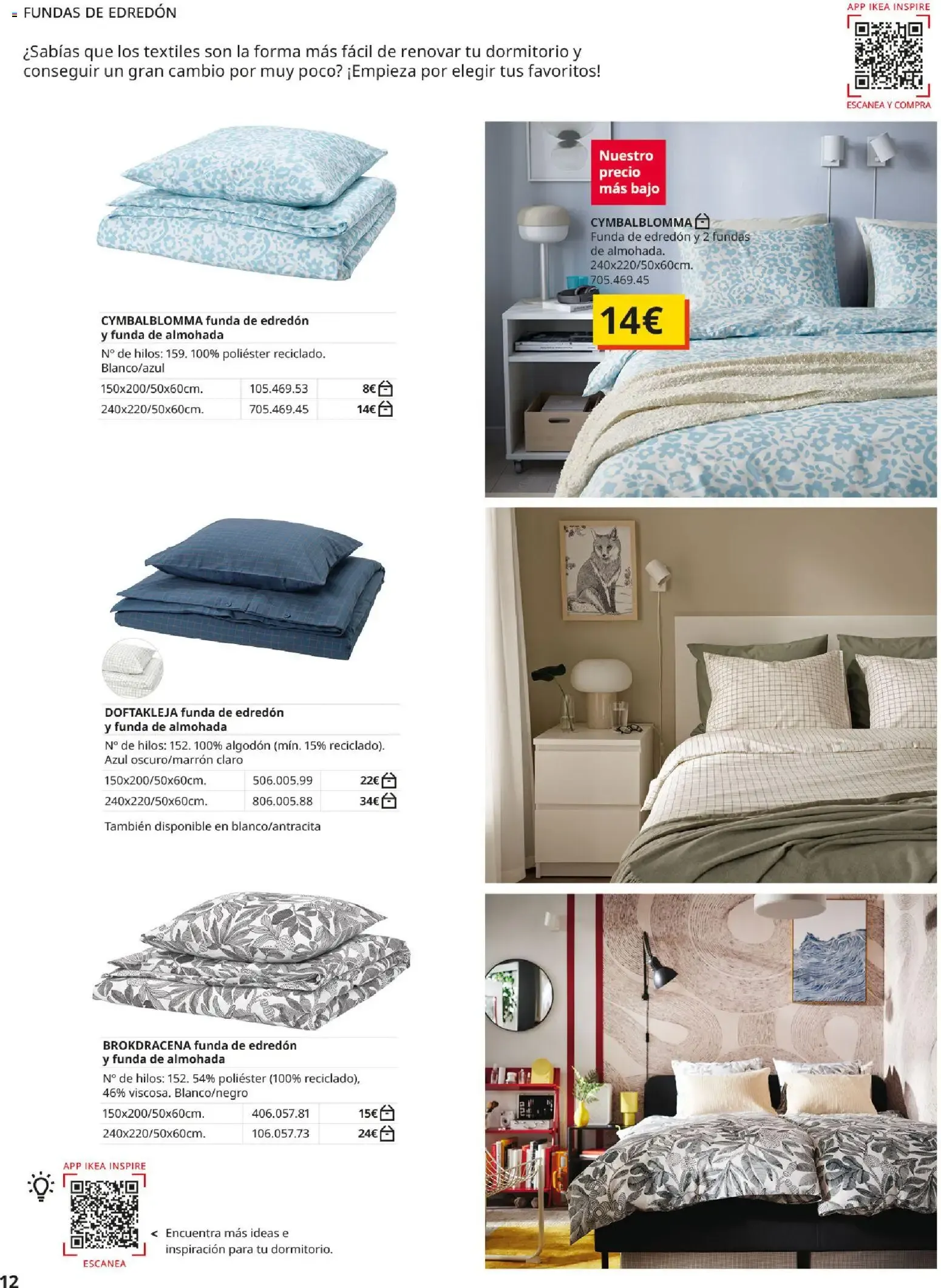 Catálogo de IKEA - Guía de Compra Ropa de cama 1 de septiembre al 31 de enero 2027 - Página 12