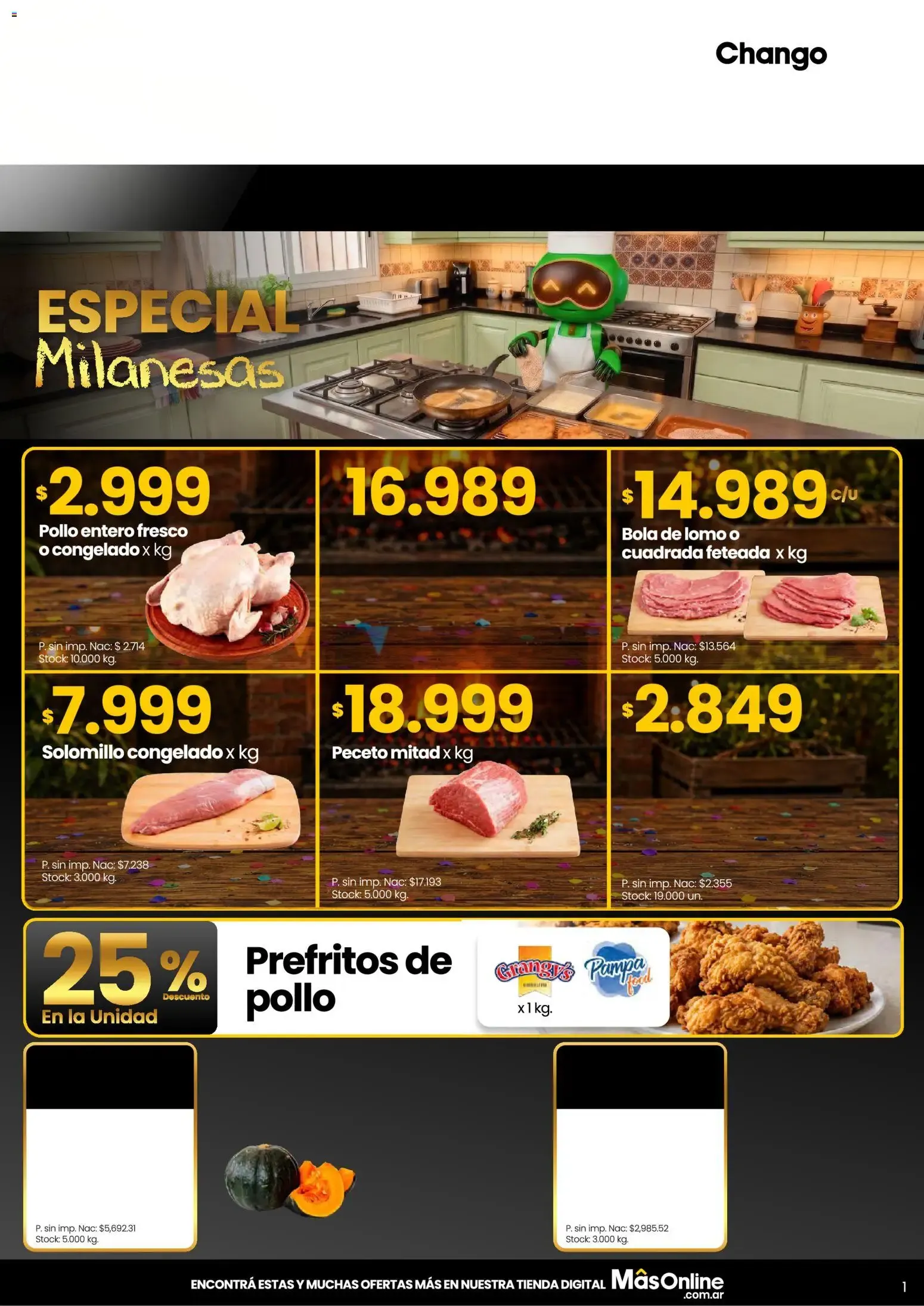 Ofertas de Chango - Especial Milanesas 2 de octubre al 4 de octubre 2026 - Página 1 del catálogo