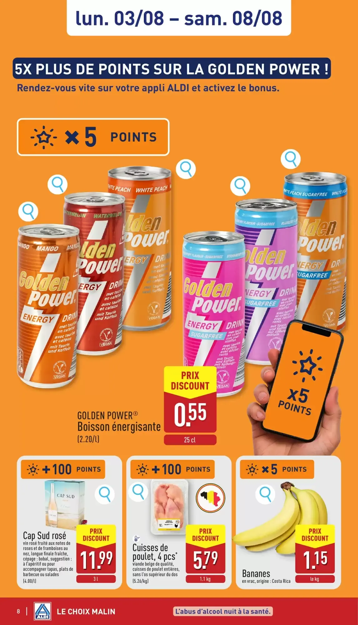 ALDI Dépliant du lun. 03/08 au sam. 08/08 inclus van 3 augustus tot 8 augustus 2026 - folder pagina 8