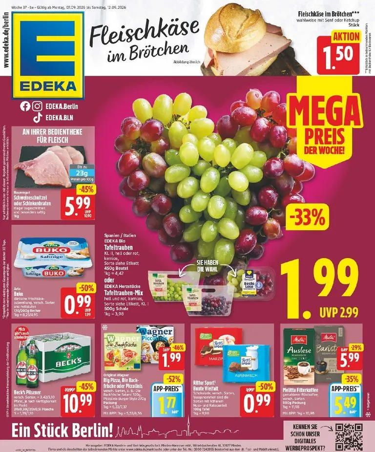 Edeka Prospekt nächste Woche – von Montag 07.09.2026 bis Samstag 12.09.2026