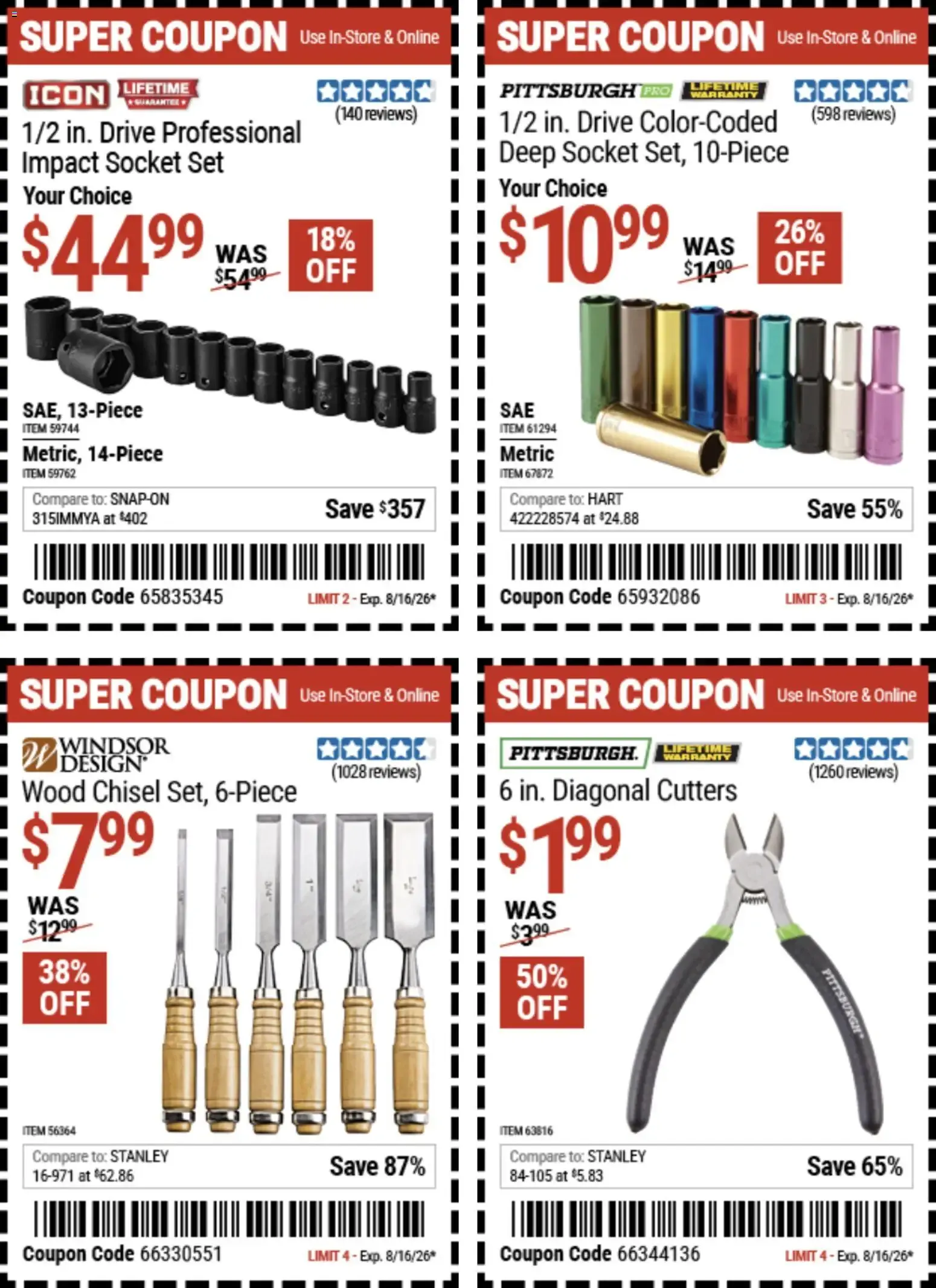 Weekly ad Harbor Freight Weekly Ad (08/03 - 08/16 2026) - Flyer from August 3 to August 16 2026 - Page 13