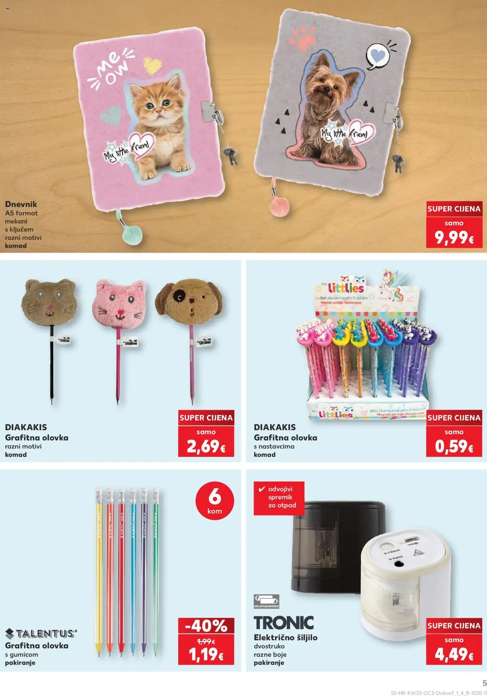 Katalog Kaufland Hura! Počinje škola! (¡Hurra! ¡Empieza el colegio!) od 10. kolovoza do 13. rujna 2026. - Pregled Stranica 5