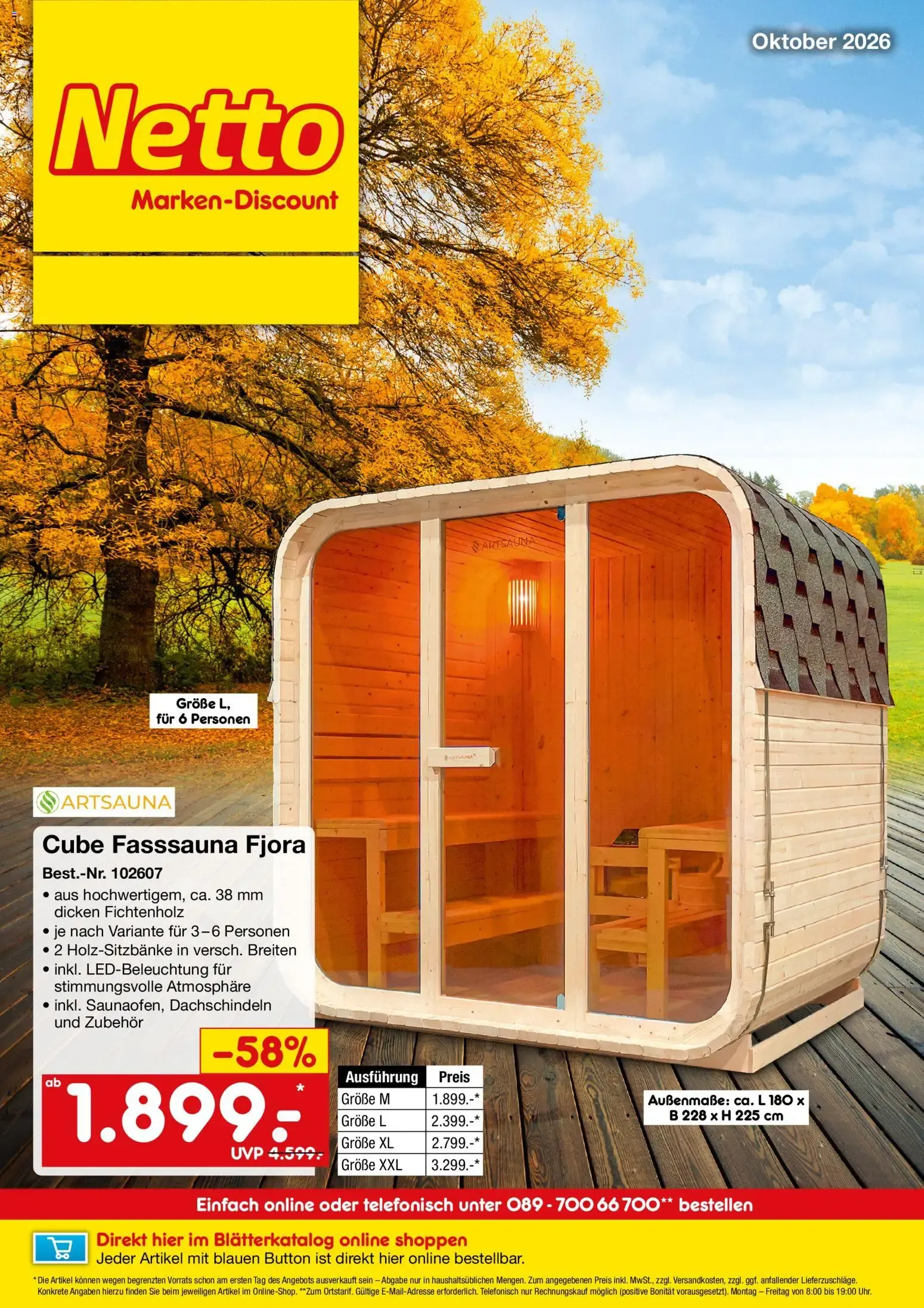 Netto Marken-Discount Online-Angebote Oktober (ab 01.10.2026) » Angebote van 1 oktober tot 31 oktober 2026 - Folder pagina 1