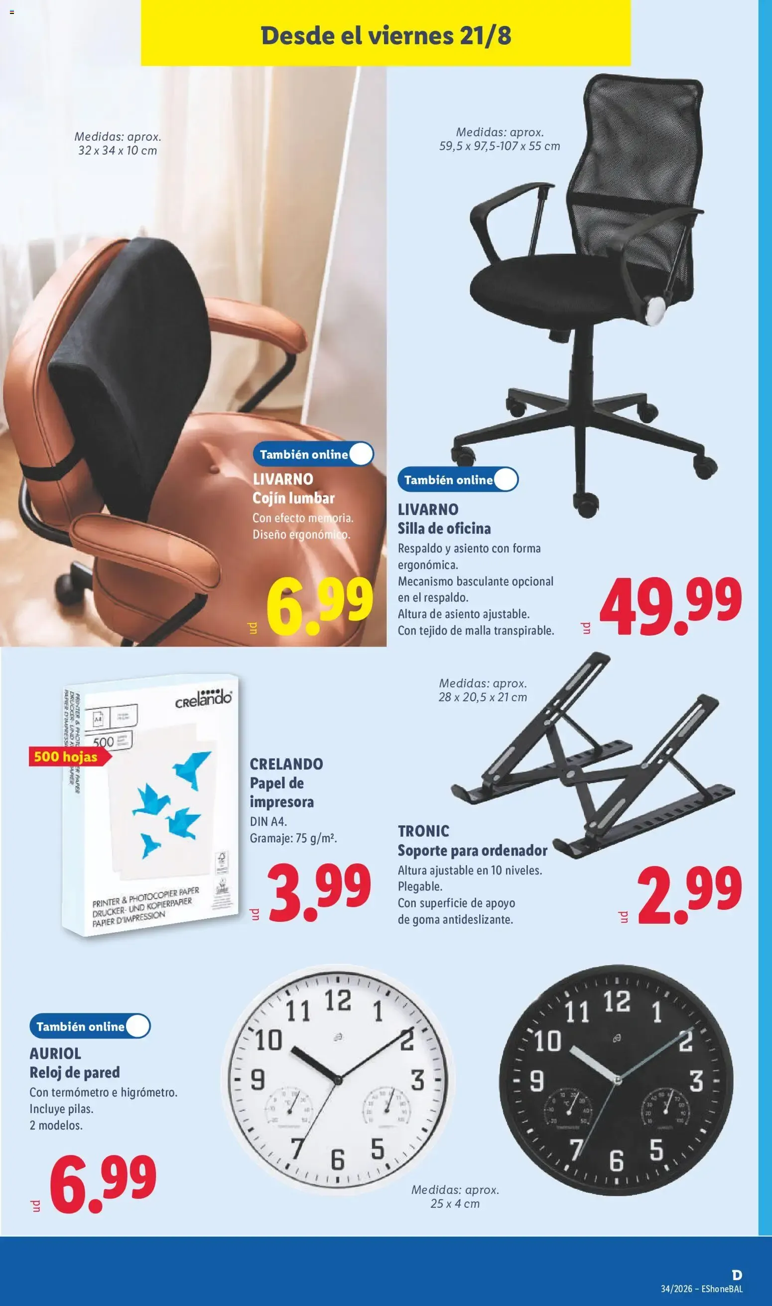 Catálogo de Lidl folleto de bazar del 17/08/2026 | Ofertas 17 de agosto al 23 de agosto 2026 - Página 21