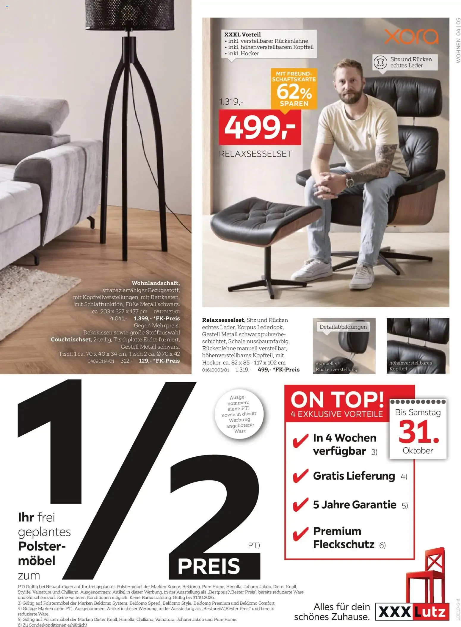 XXXLutz Nr. 1 beim Preis (ab 17.10.2026) zum Blättern von 17. Oktober bis 31. Oktober 2026 - Prospekt seite 5