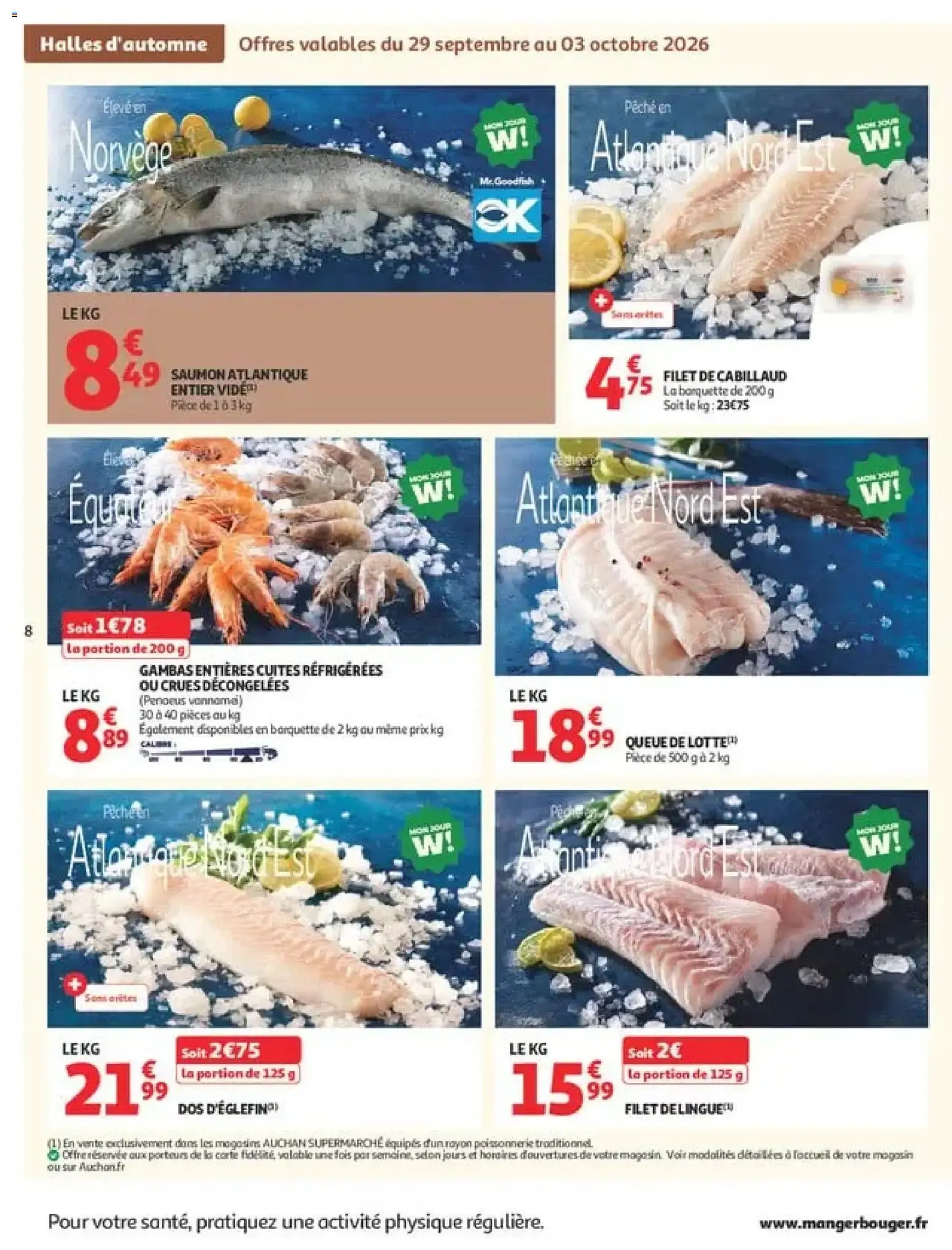 Auchan Halles d'automne supers à partir du 29/09/2026 - promo en ligne du 29 septembre au 10 octobre 2026 - Catalogue page 8