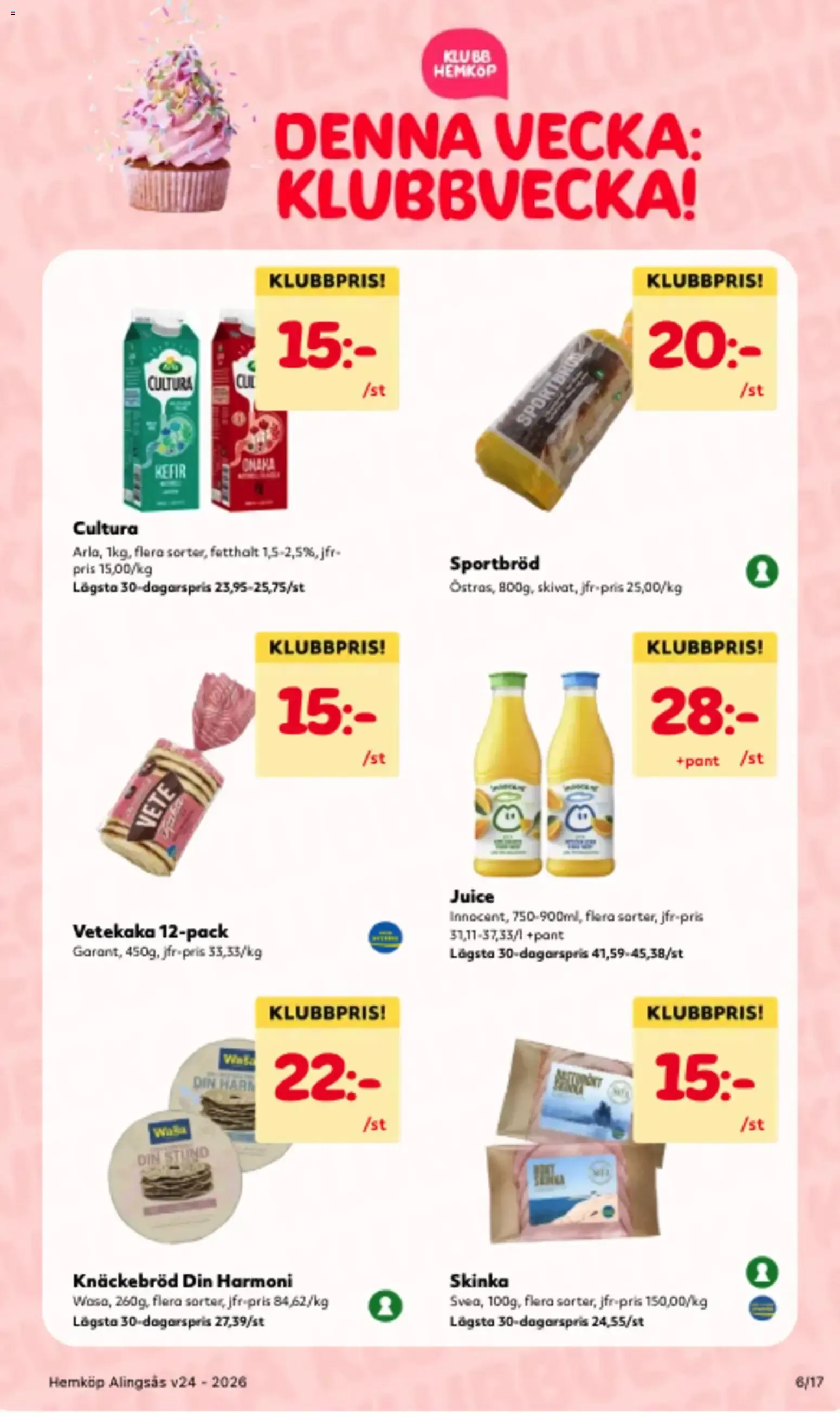 Hemköp VECKANS BÄSTA PRISER! från 8 juni till 14 juni 2026 - Reklamblad sidor 6