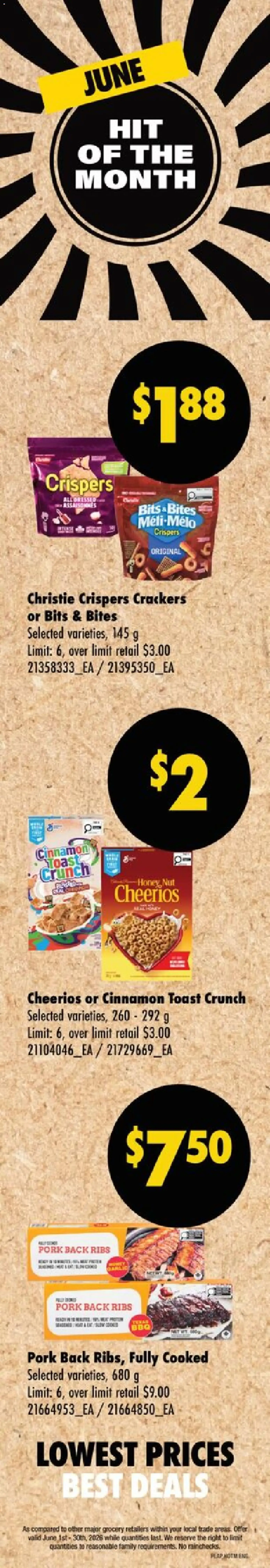 Wholesale Club weekly flyer / circulaire from Jun 4, 2026 > weekly specials & deals from June 1 to June 30 2026 - flyer page 1