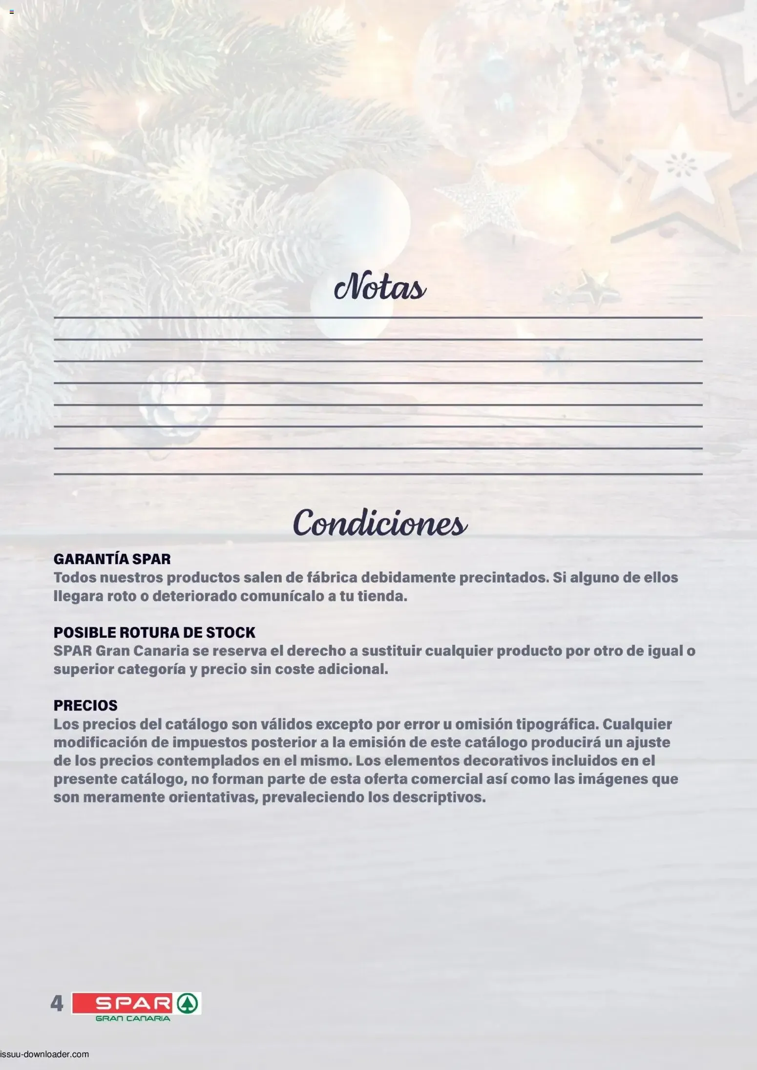 Catálogo de Spar Cestas y Lotes 30/10/2026 - 07/01/2027 30 de octubre al 7 de enero 2027 - Página 4