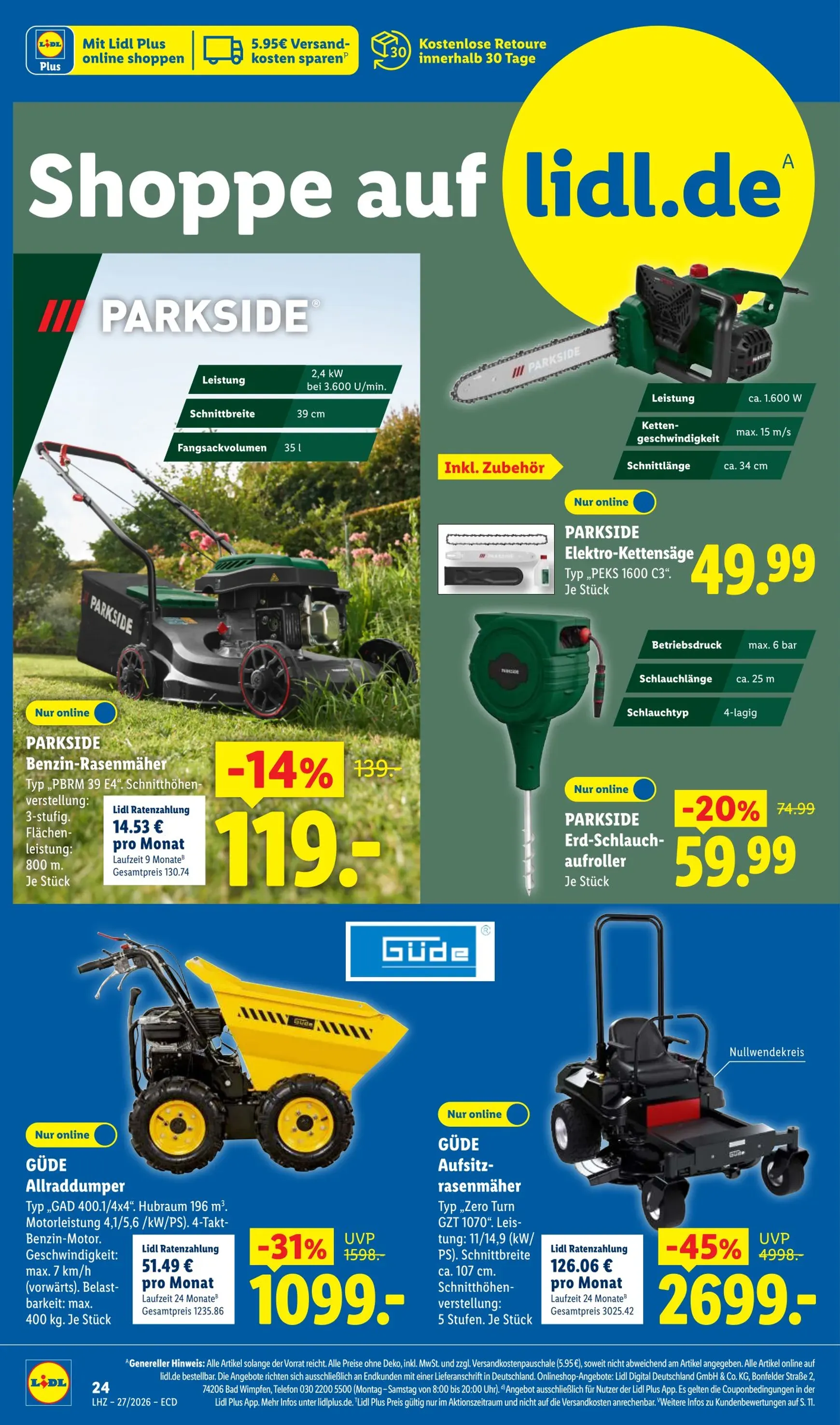 Lidl - Angebot der Woche Prospekt – von Montag 29.06.2026 bis Samstag 04.07.2026 von 29. Juni bis 4. Juli 2026 - Prospekt seite 20