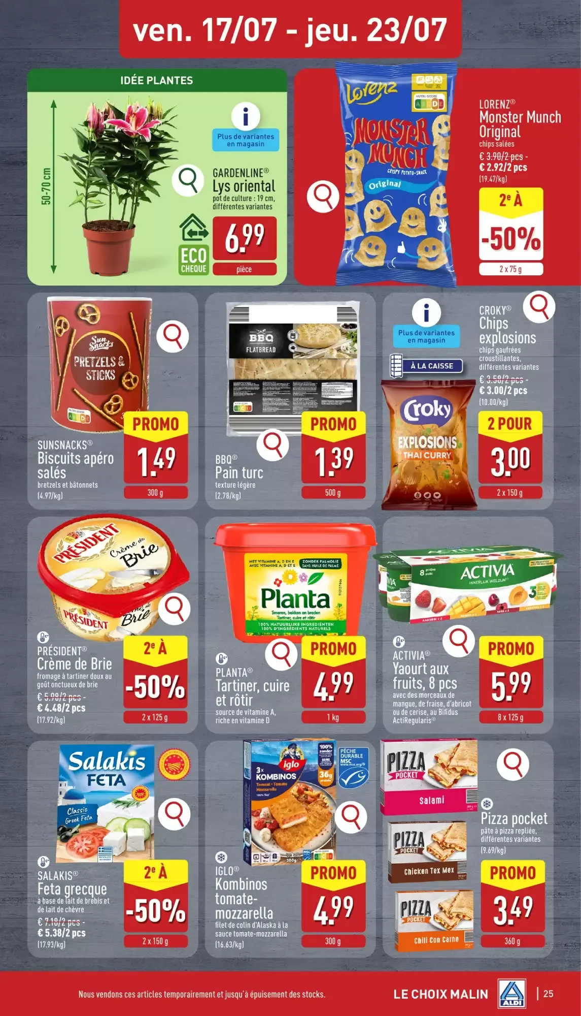 ALDI Dépliant du 13/07 au 18/07 van 13 juli tot 18 juli 2026 - folder pagina 25