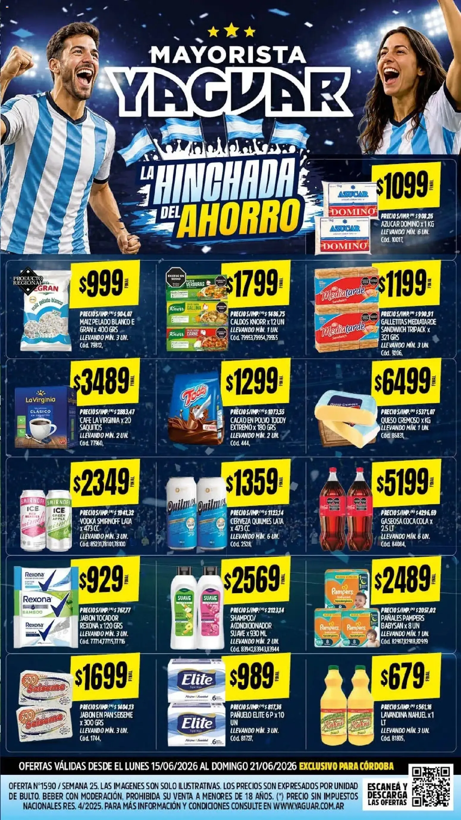 Ofertas de Mayorista Yaguar: La Hinchada del Ahorro 15 de junio al 21 de junio 2026 - Página 2 del catálogo