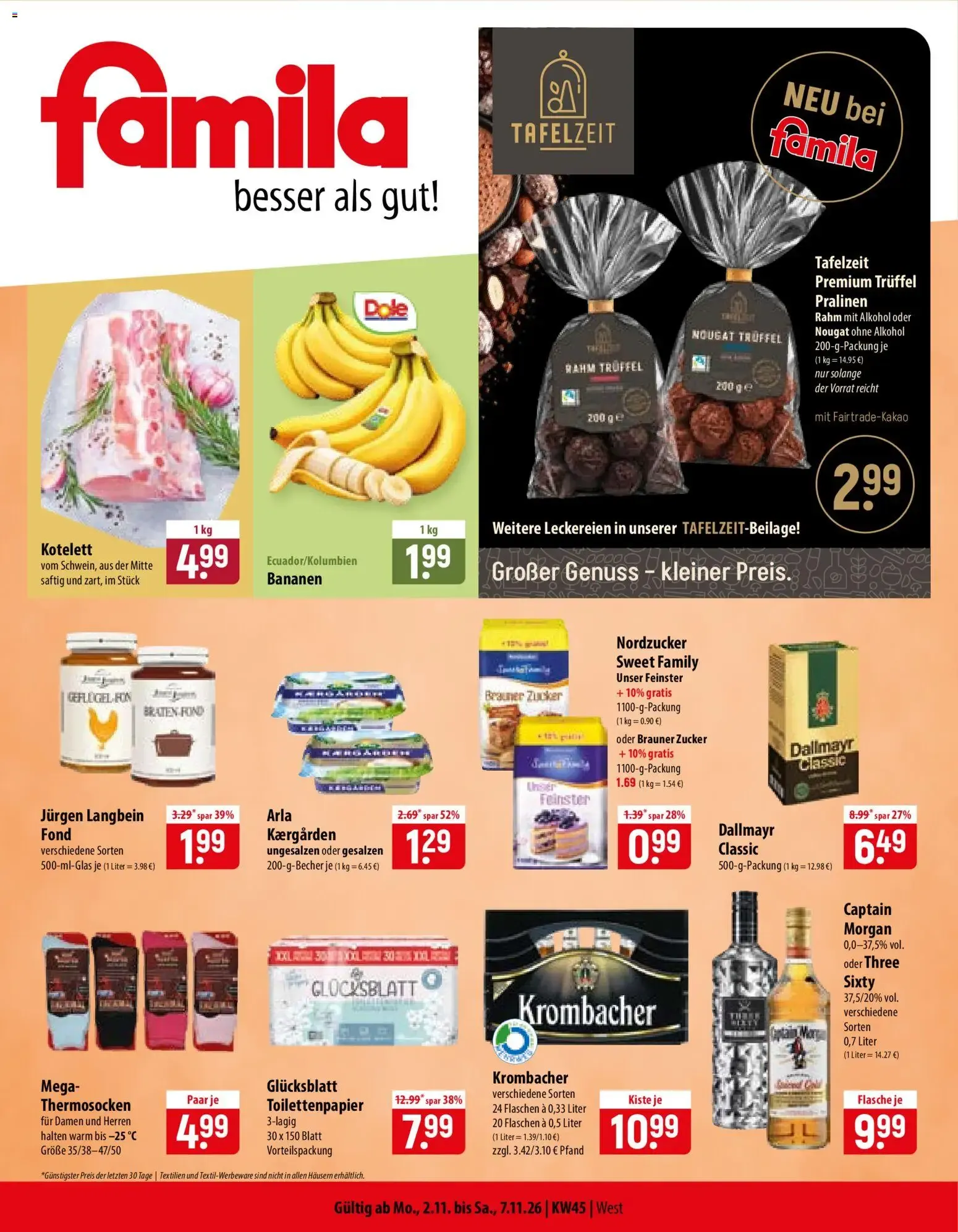 Famila Prospekt (ab 02.11.2026) zum Blättern von 2. November bis 7. November 2026 - Prospekt seite 1