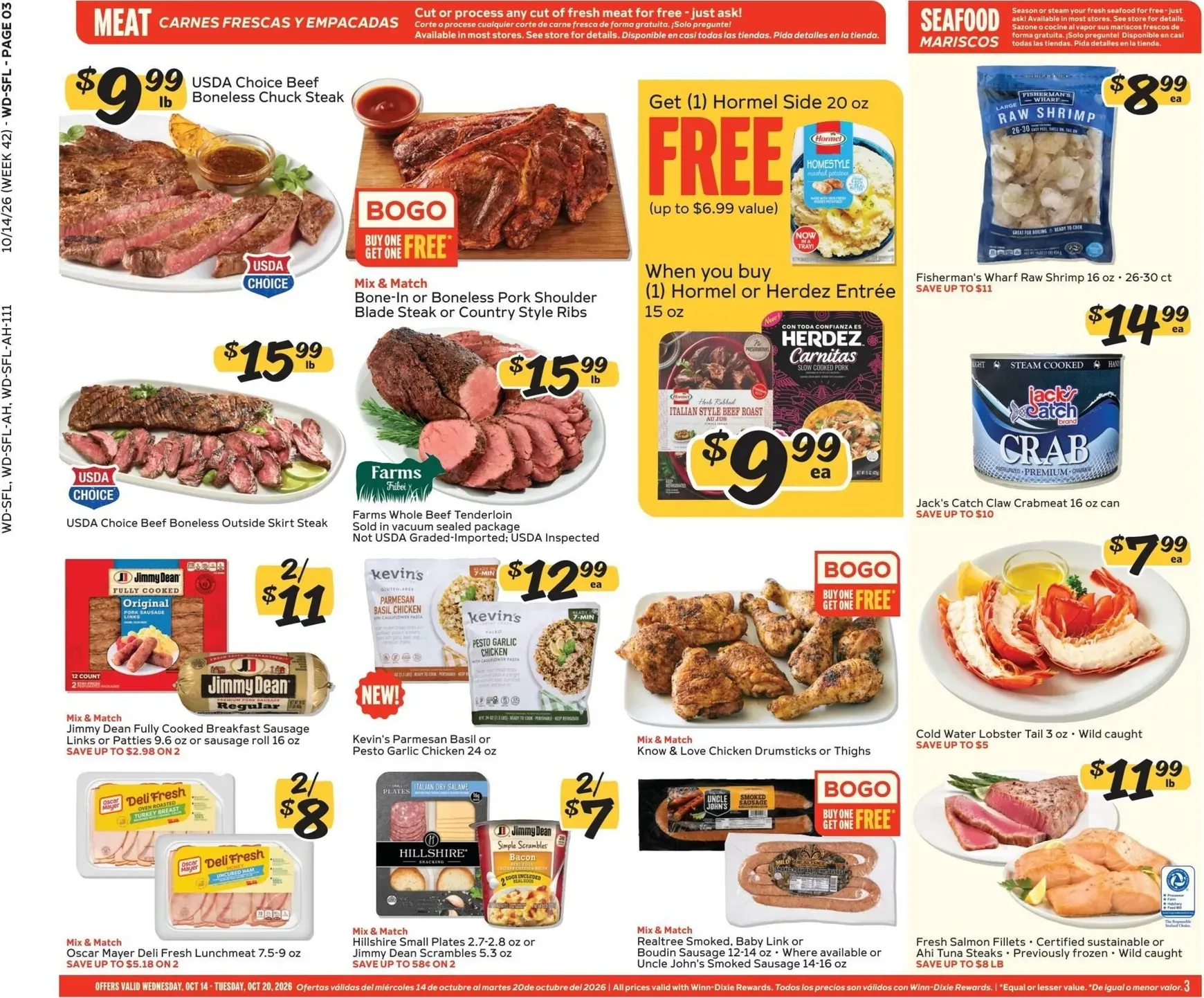 Weekly ad Current Winn-Dixie leaflet valid from Wednesday 10/14/2026 to Tuesday 10/20/2026 from October 14 to October 20 2026 - Page 3