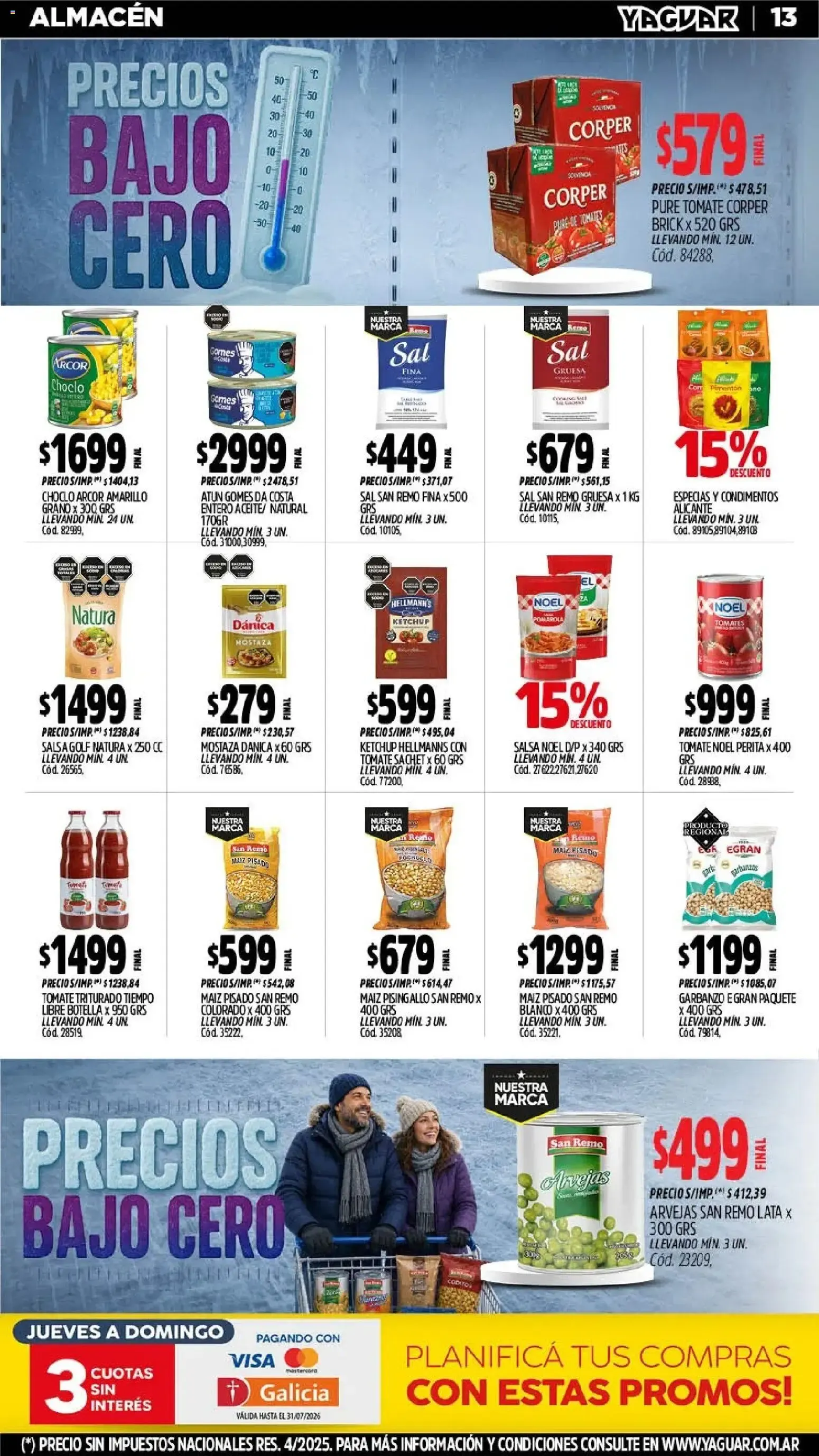 Ofertas de Mayorista Yaguar - Precios Bajo Cero 27 de julio al 2 de agosto 2026 - Página 15 del catálogo