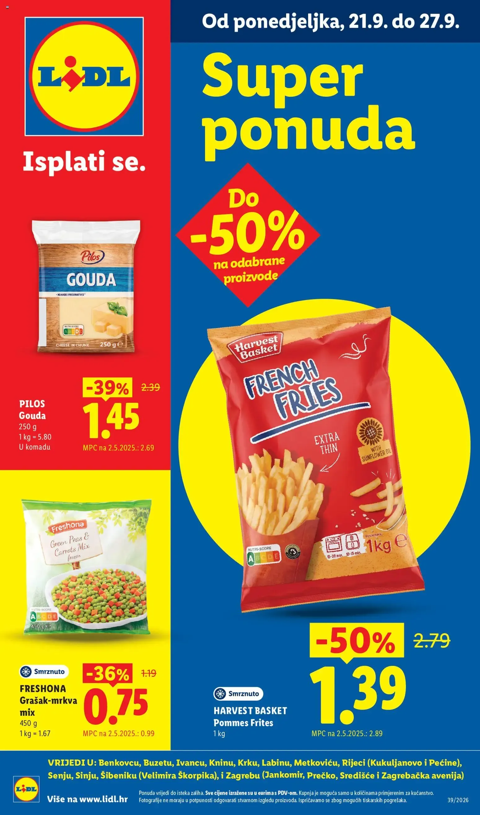 Katalog Lidl Super ponuda novi od 21.09.2026 na listanje > letak digitalni od 21. rujna do 27. rujna 2026. - Pregled Stranica 1